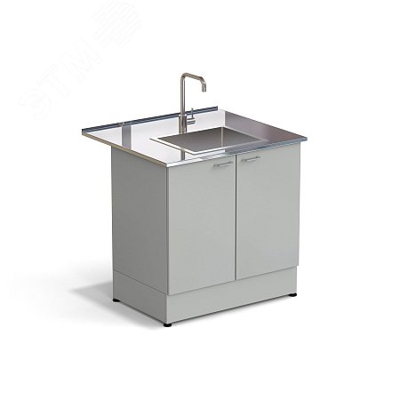Изображение товара Лабораторный стол-мойка ЭКРОС 900х800х900 мм из нержавеющей стали Изображение товара Лабораторный стол-мойка ЭКРОС 900х800х900 мм из нержавеющей стали