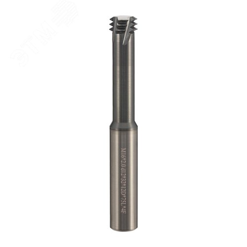 Изображение товара Резьбофреза 3-витковая М16х2,0 2xD AlTiSiN 4F 12х32х75х12мм (шт)