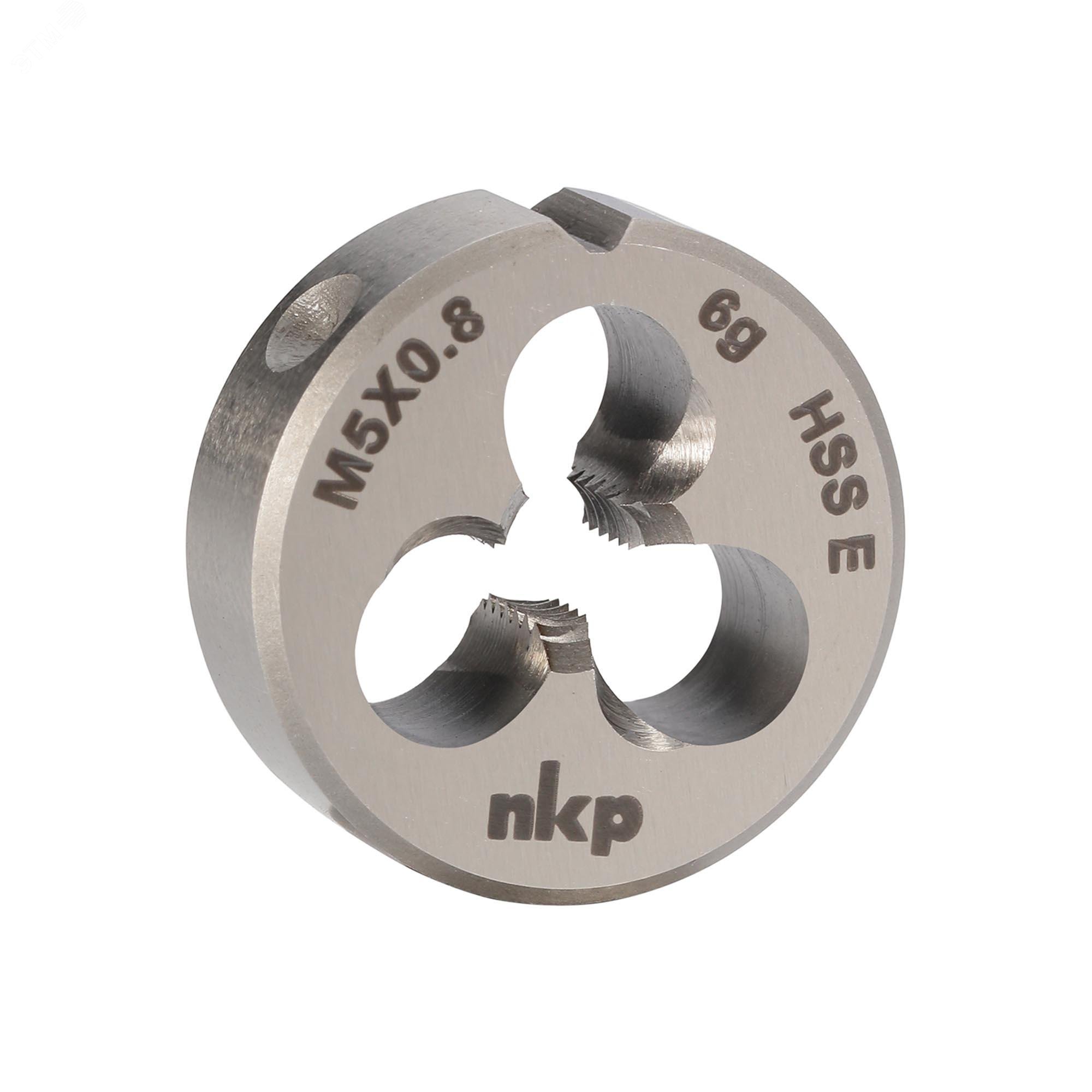 Изображение товара Плашка М5х0,8 DINEN22568 HSSE 6g 20х7мм быстрорежущая для металла