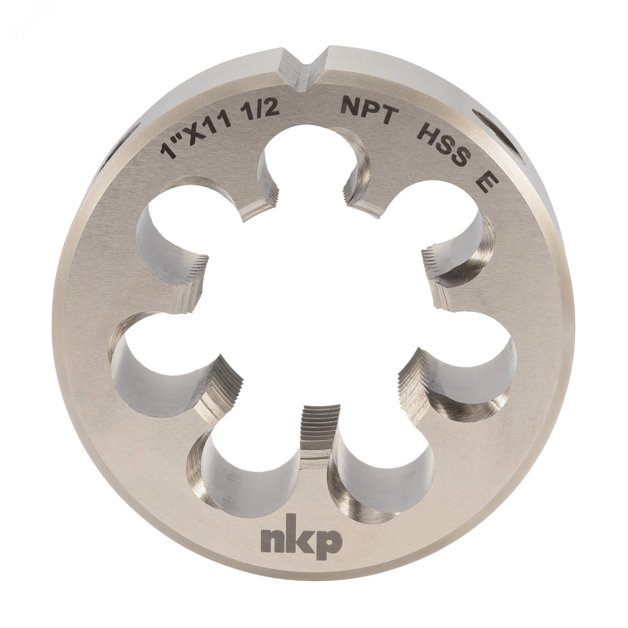 Изображение товара Плашка коническая NPT 1,0 -11,5 HSSE 60° 65x25мм (шт)