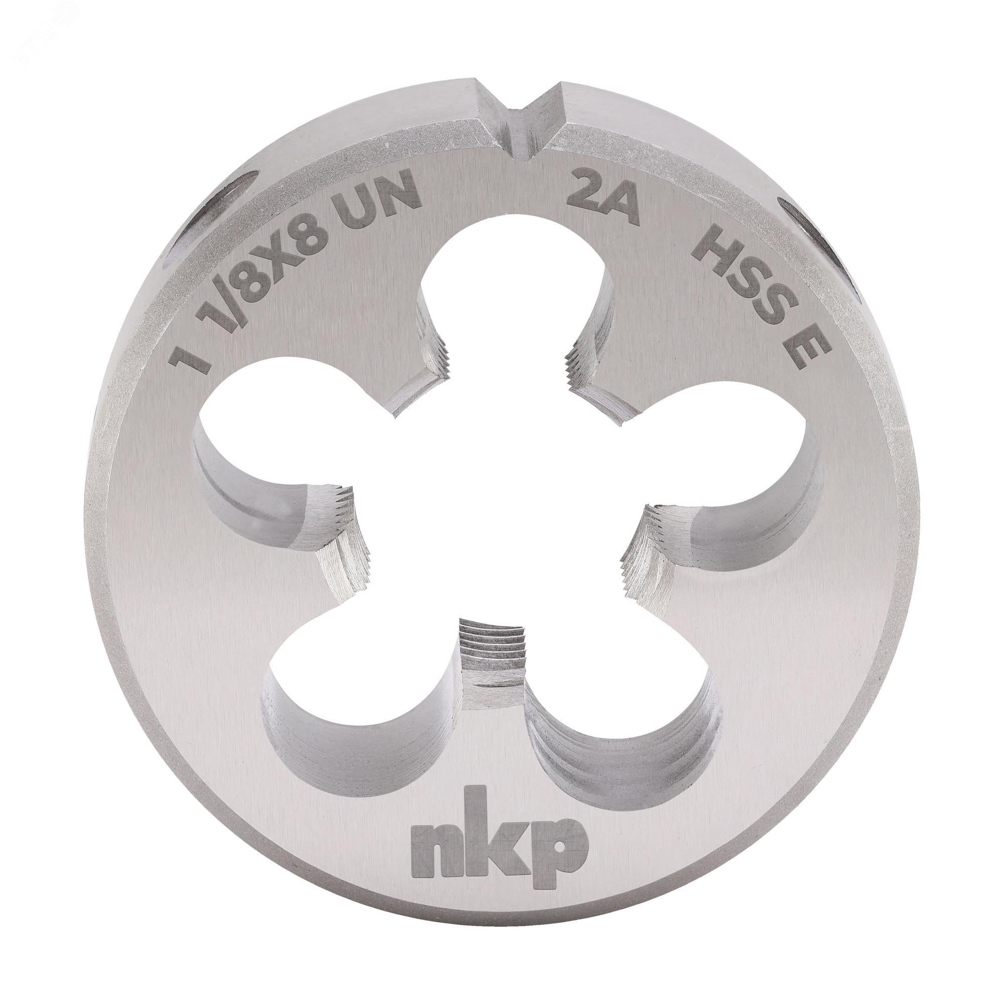 Изображение товара Плашка дюймовая UN 1,1/8-8 HSSE DIN22568 65x25мм (шт)