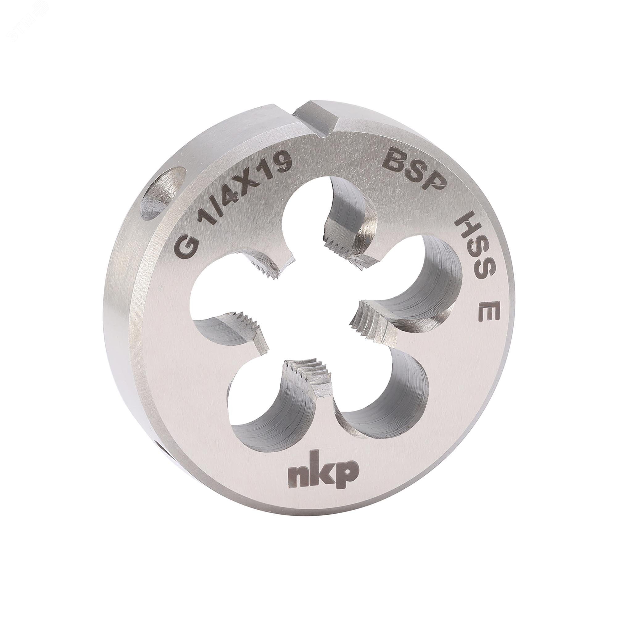 Изображение товара Плашка трубная G 1/4 -19 DINEN24231 HSSE 38x10мм от NKP