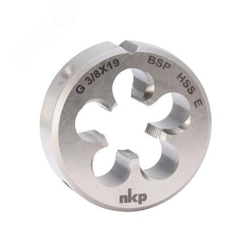 Изображение товара Плашка G 3/8 -19 DINEN24231 HSSE 45x14мм (шт)