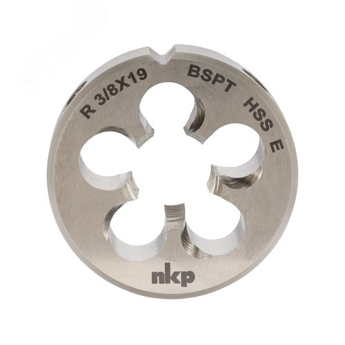 Изображение товара Плашка коническая R(BSPT) 3/8 -19 HSSE 55° 45x14мм (шт)