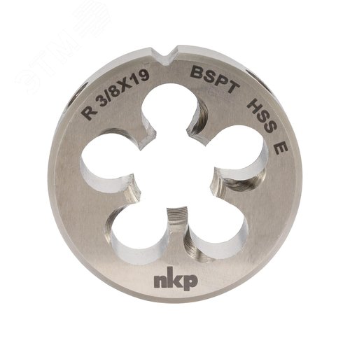 Изображение товара Плашка коническая R(BSPT) 3/8 -19 HSSE 55° 45x14мм (шт)