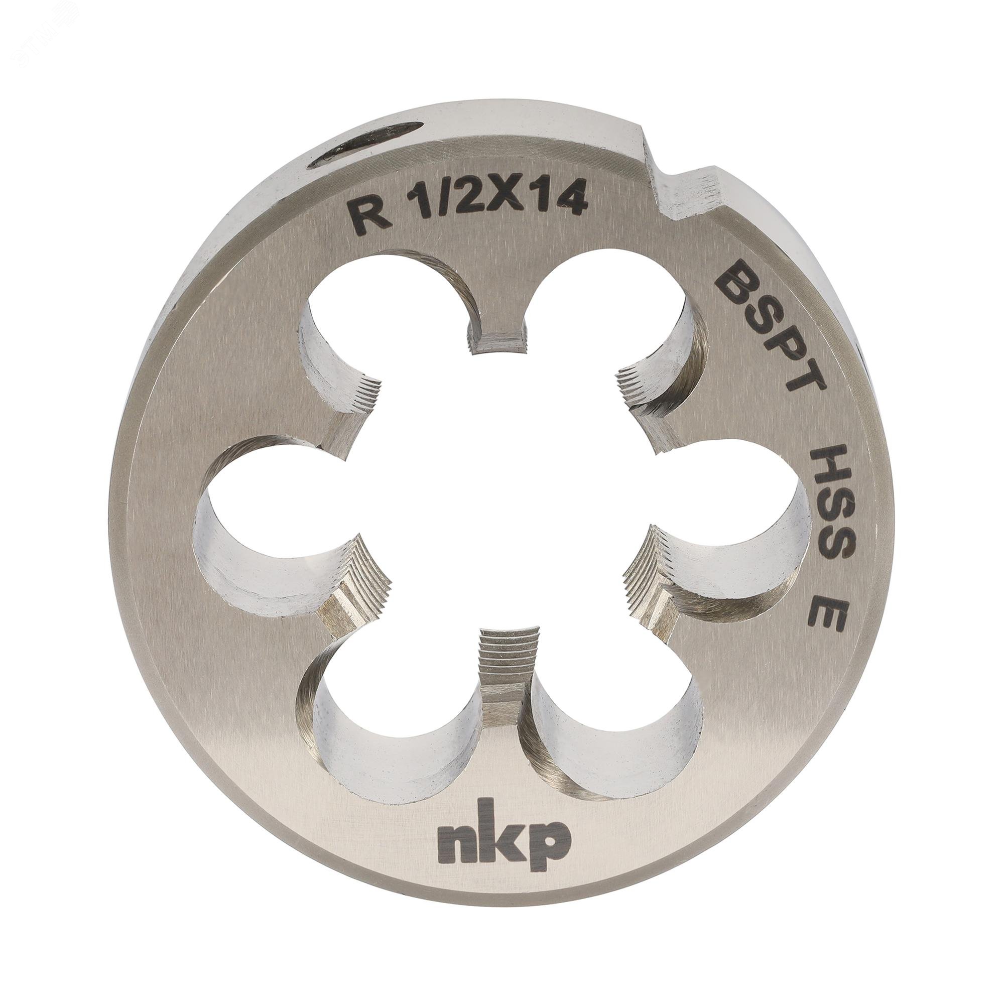 Изображение товара Плашка коническая R(BSPT) 1/2 -14 HSSE 55° 45x18мм (шт)