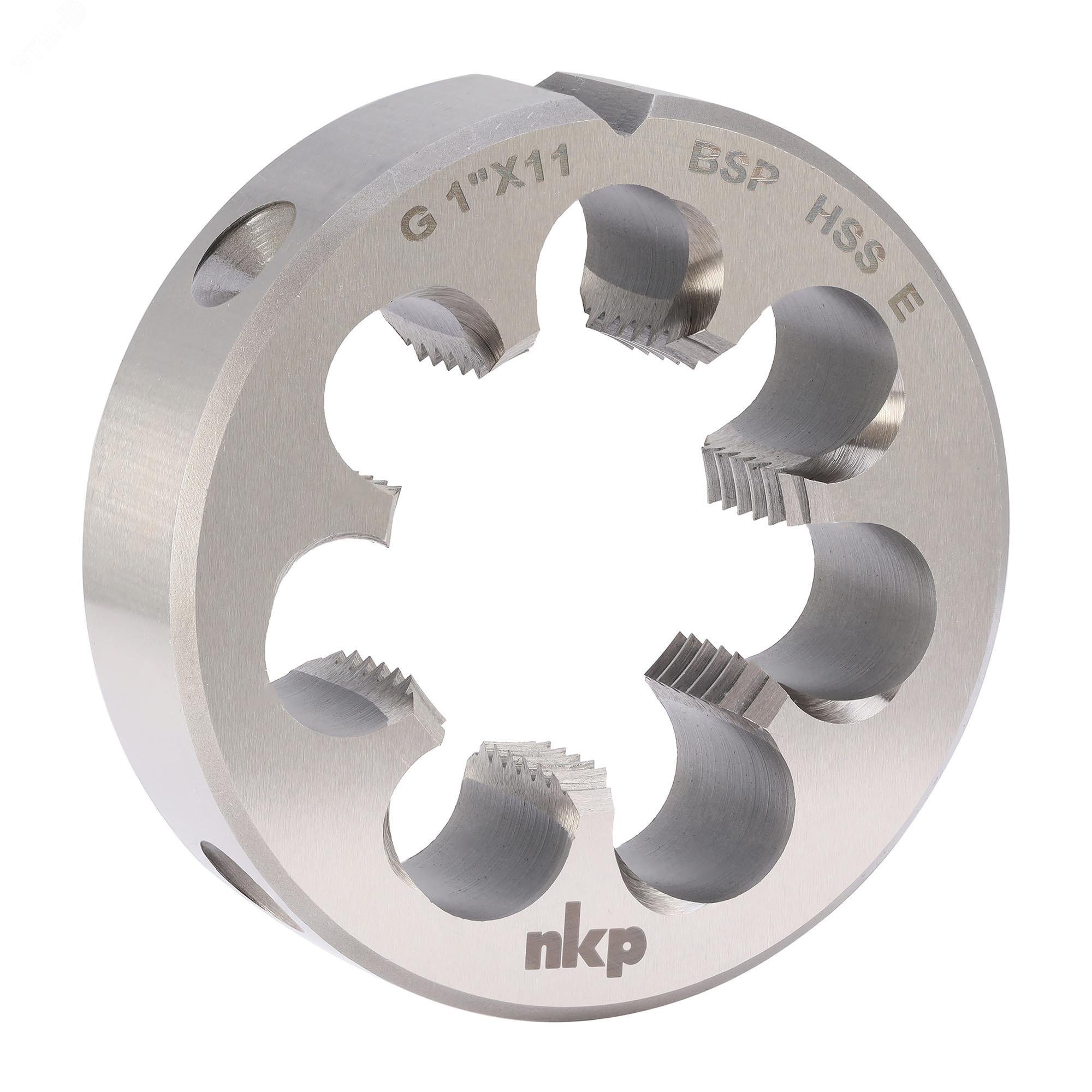 Изображение товара Плашка трубная G 1 11 DINEN24231 HSSE 65x18мм для нарезания резьбы в металлах