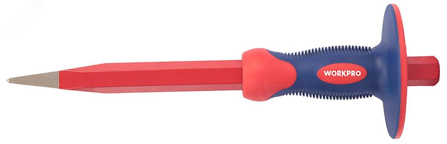 Изображение товара Зубило по бетону пика 4х305мм рабочая часть сталь крв с покрытием