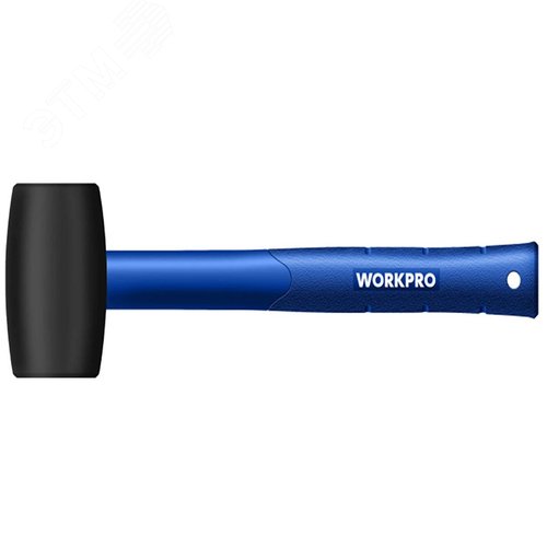 Изображение товара Киянка с пластиковой рукояткой 450г резиновая черная (шт)