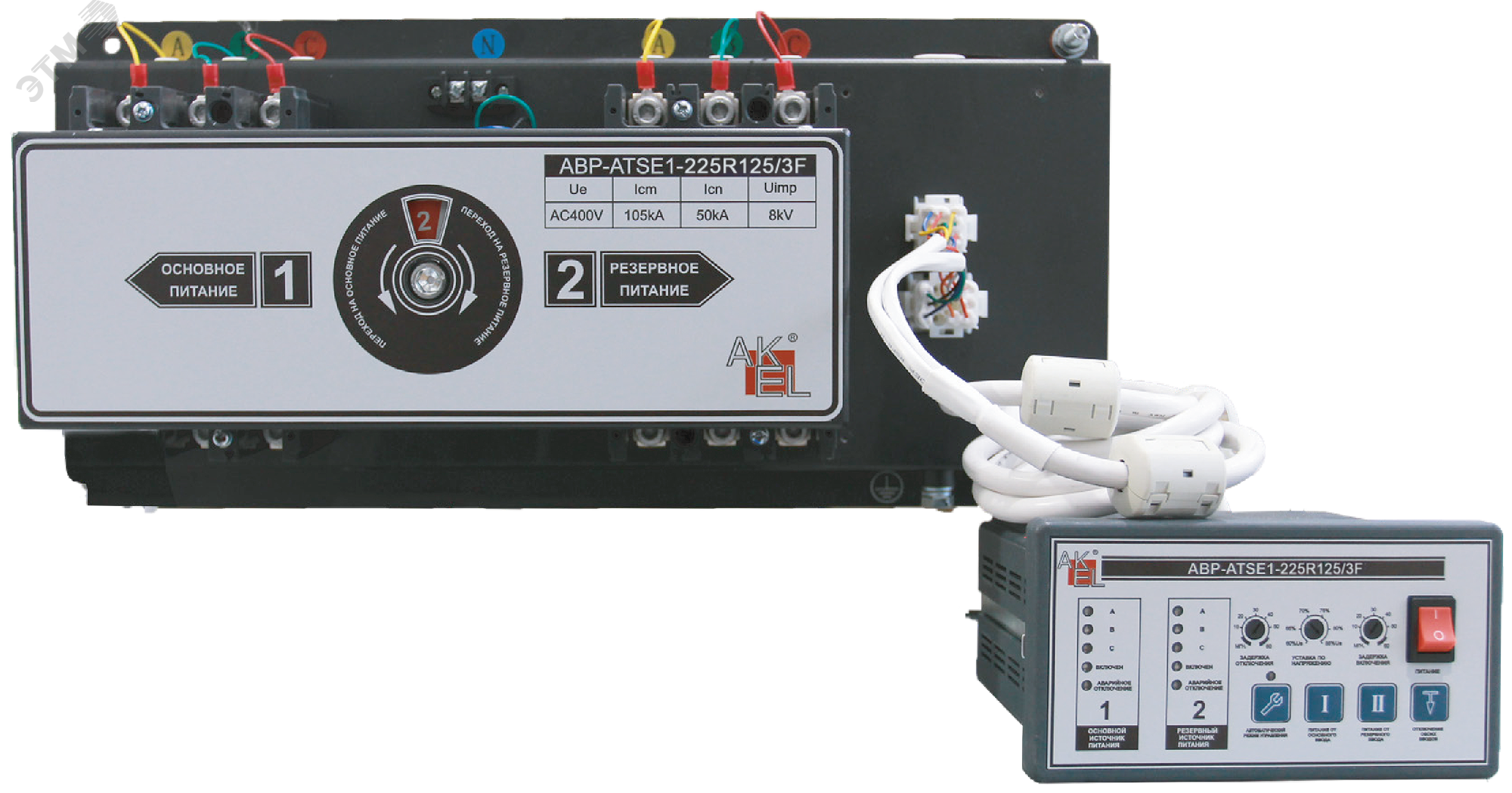 Изображение товара Блок управления внешний АВР-ATSE1-225R125/3F 125А для автоматического ввода резерва