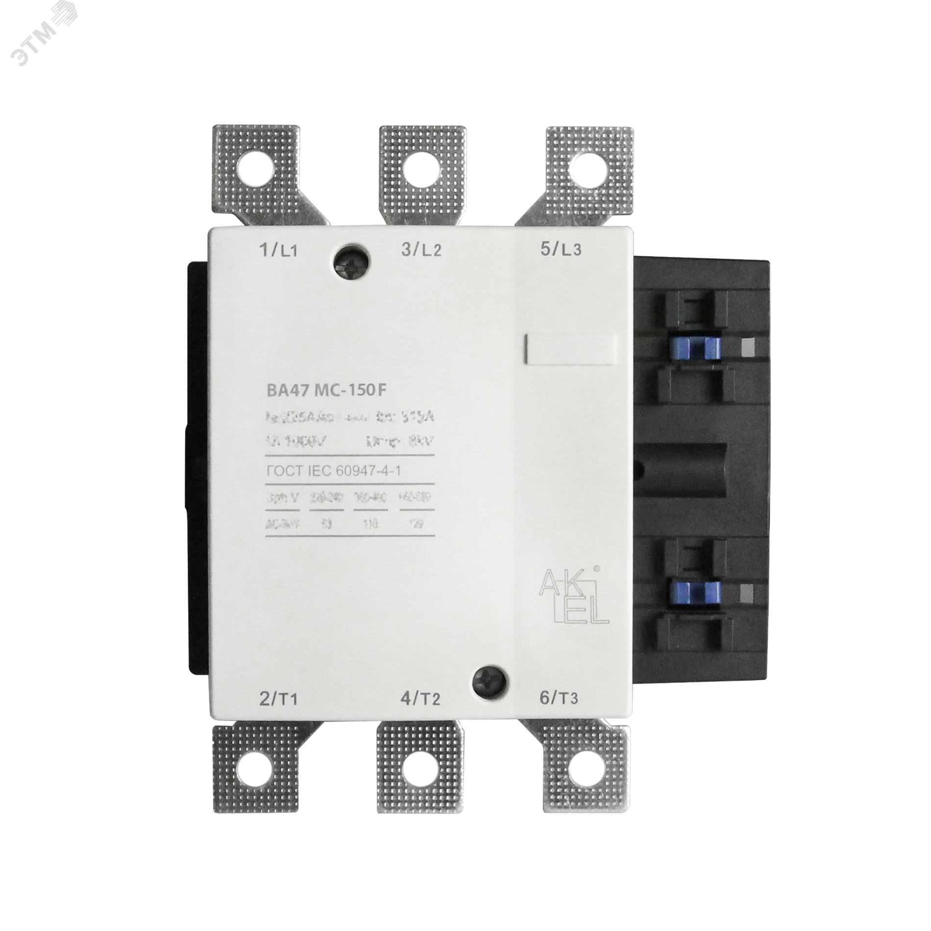 Изображение товара Контактор электромагнитный ВА47-МС-150F M7 3P/150A/220-230 AC/Винтовые клеммы (шт)