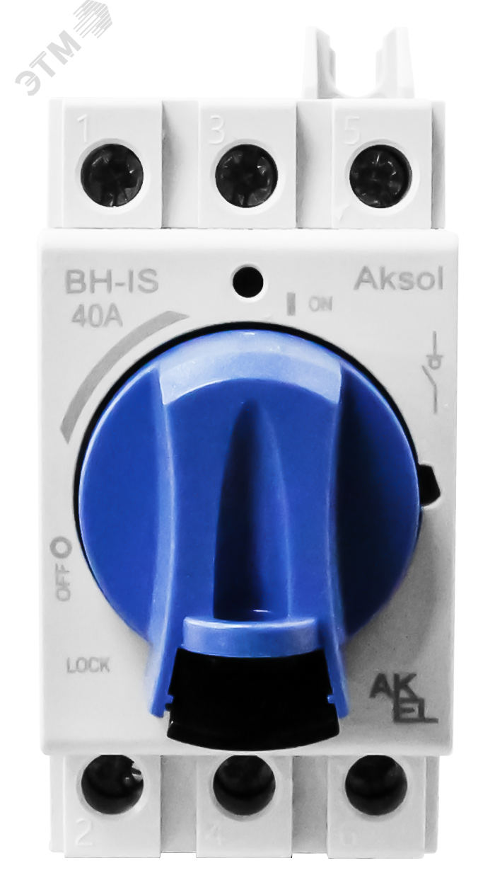 Изображение товара Выключатель нагрузки модульный ВН-IS-AKSOL-3P-40A-С с передней рукояткой