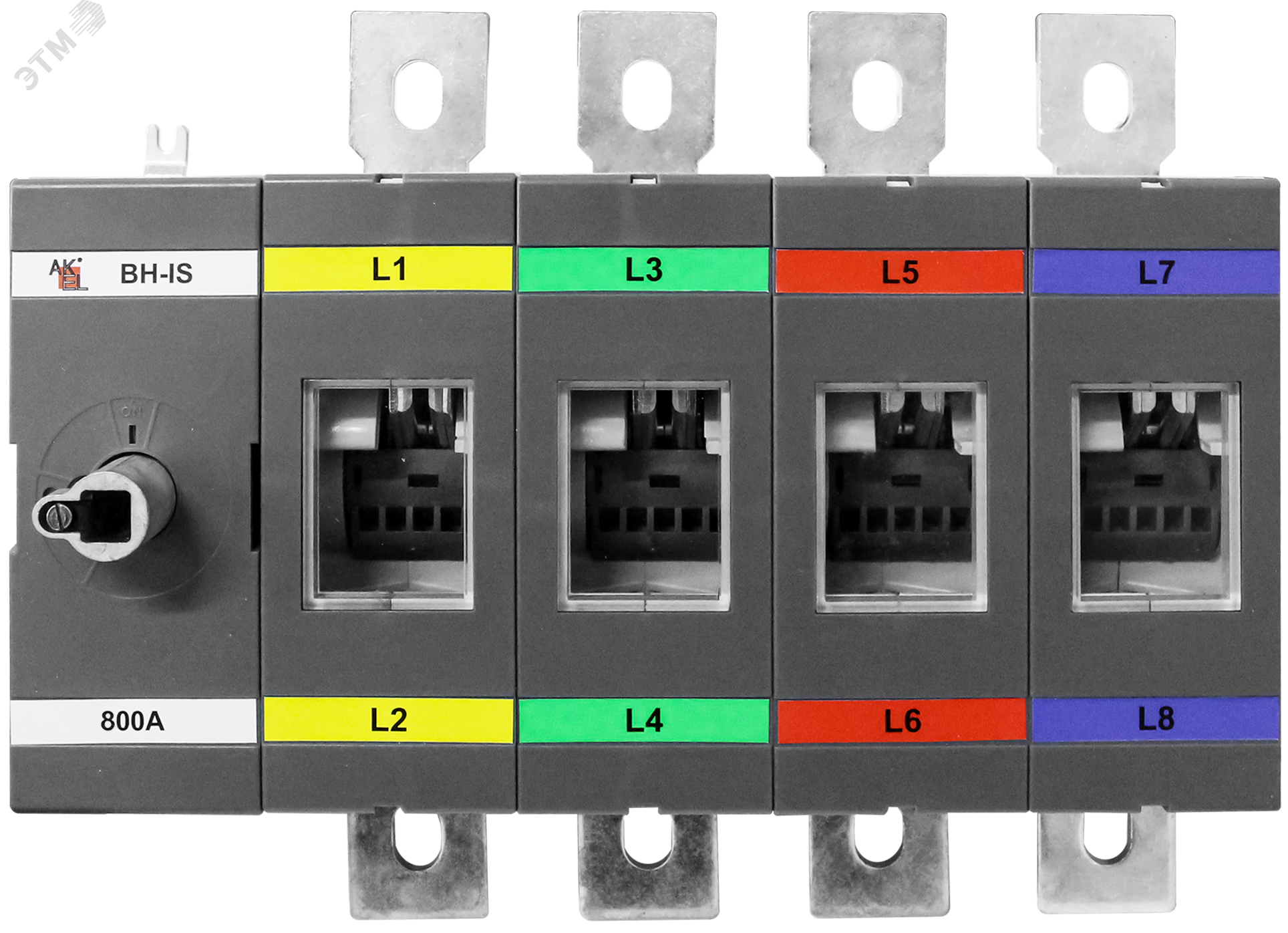 Изображение товара Выключатель нагрузки ВН-IS-D4P-800A-В 4P/1000В для тяжелых режимов