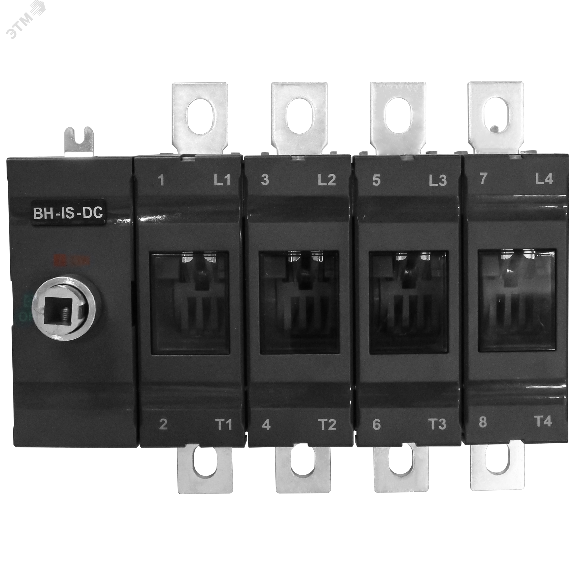 Изображение товара Выключатель нагрузки с видимым разрывом ВН-IS-DC-4P-400A-В, тип тока AC/DC, 4P/400A/1000В/Без ручки управления и переходника (шт)