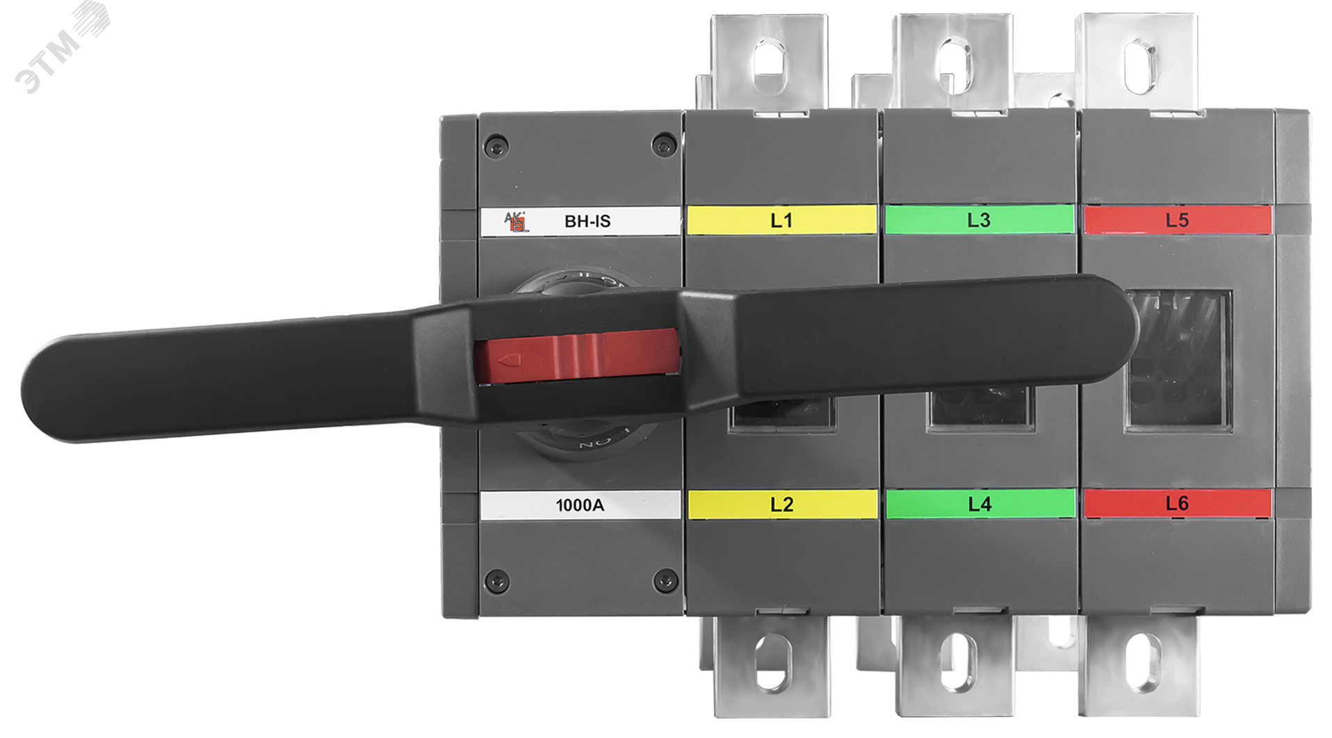 Изображение товара Реверсивный выключатель нагрузки ВН-IS-DR3P-1000A-С 3P 1000А 750В с видимым разрывом