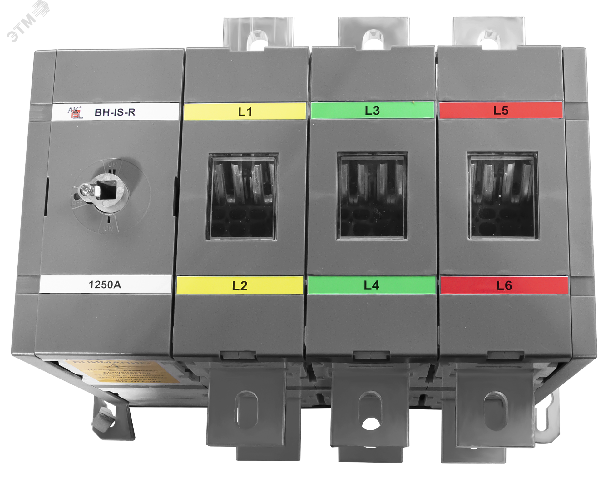 Изображение товара Выключатель нагрузки реверсивный ВН-IS-DR3P-1250A-В 3P 1250A 750В Россия
