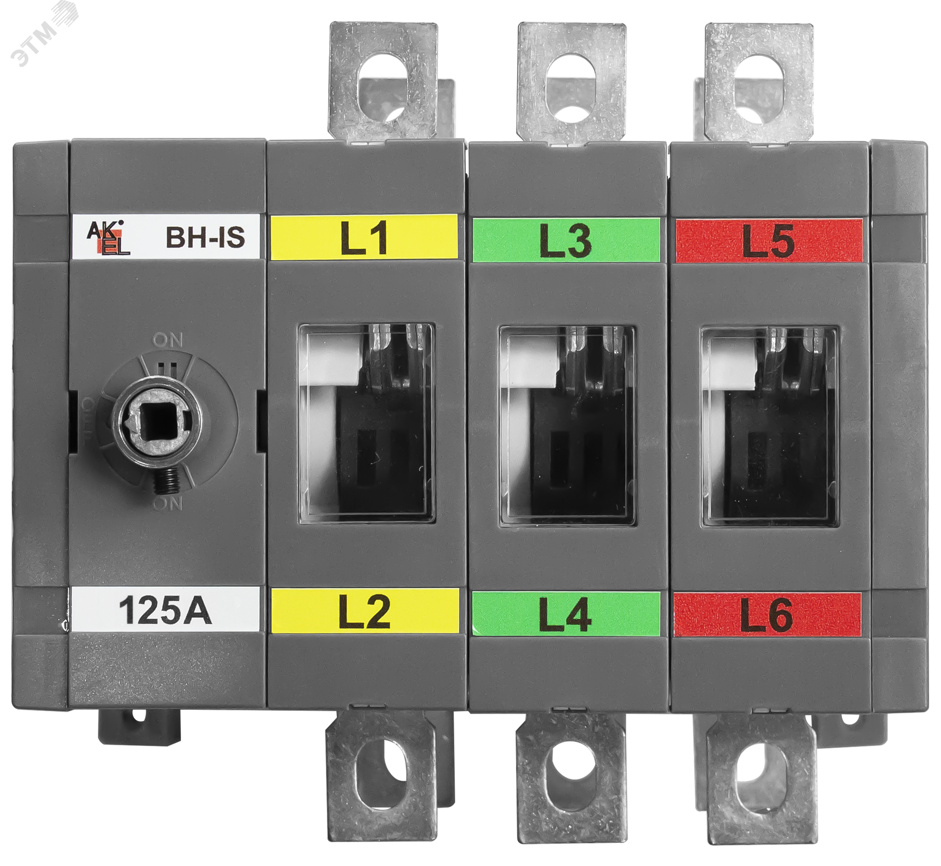 Изображение товара Выключатель нагрузки реверсивный ВН-IS-DR3P-125A-В для постоянного использования