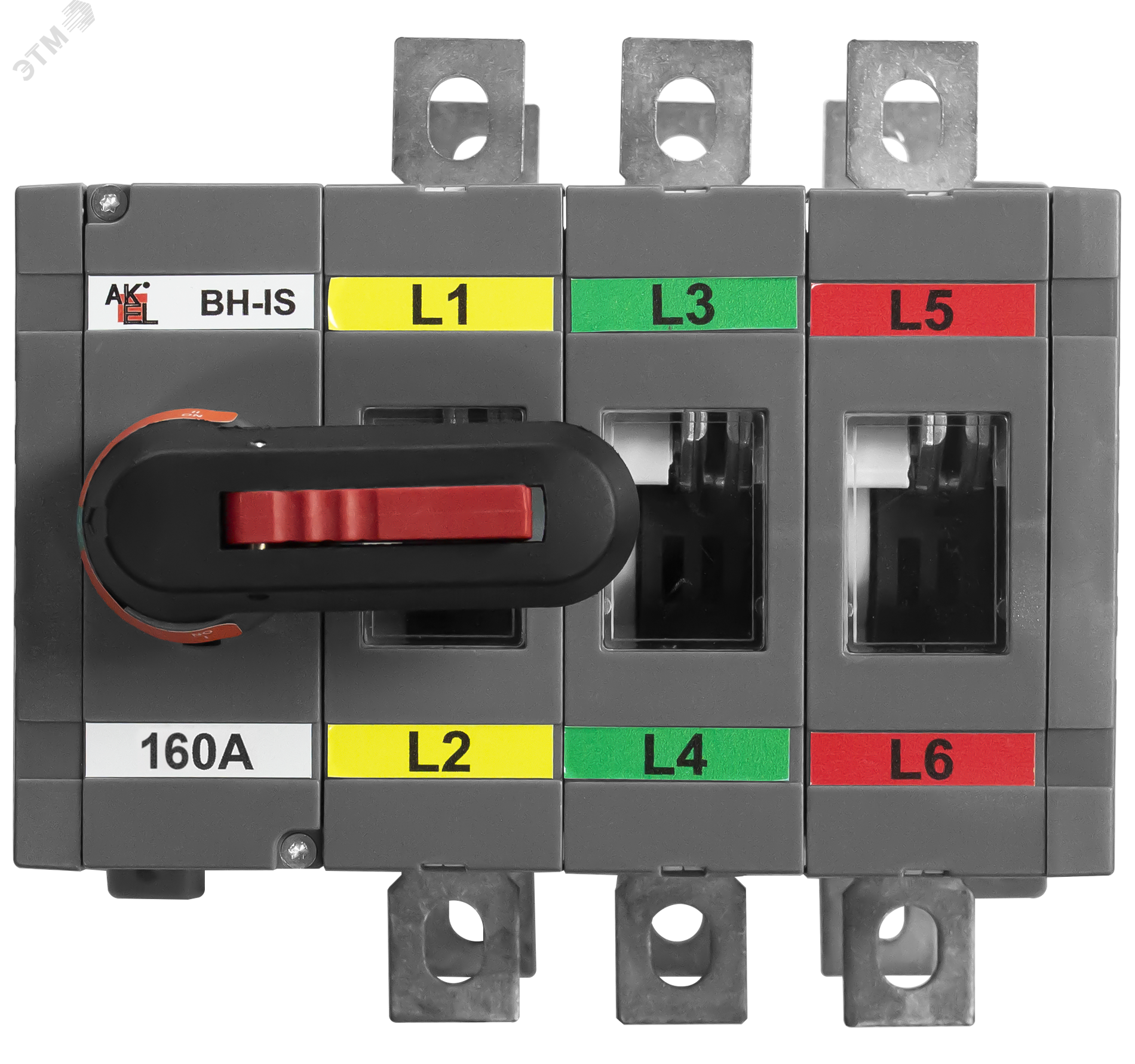 Изображение товара Выключатель нагрузки реверсивный с видимым разрывом ВН-IS-DR3P-160A-С 3P 750 В