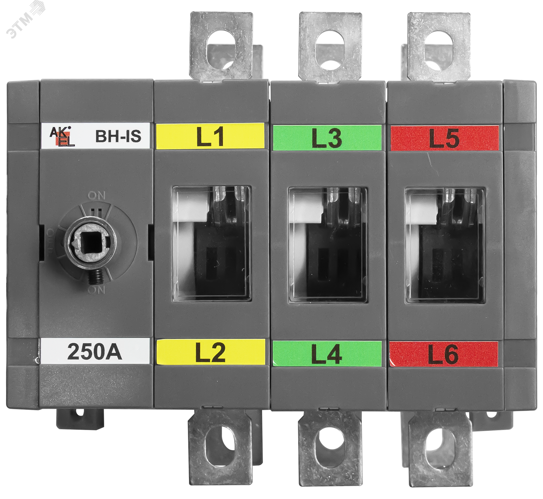 Изображение товара Выключатель нагрузки реверсивный ВН-IS-DR3P-250A-В 3P 250А 1000В без ручки