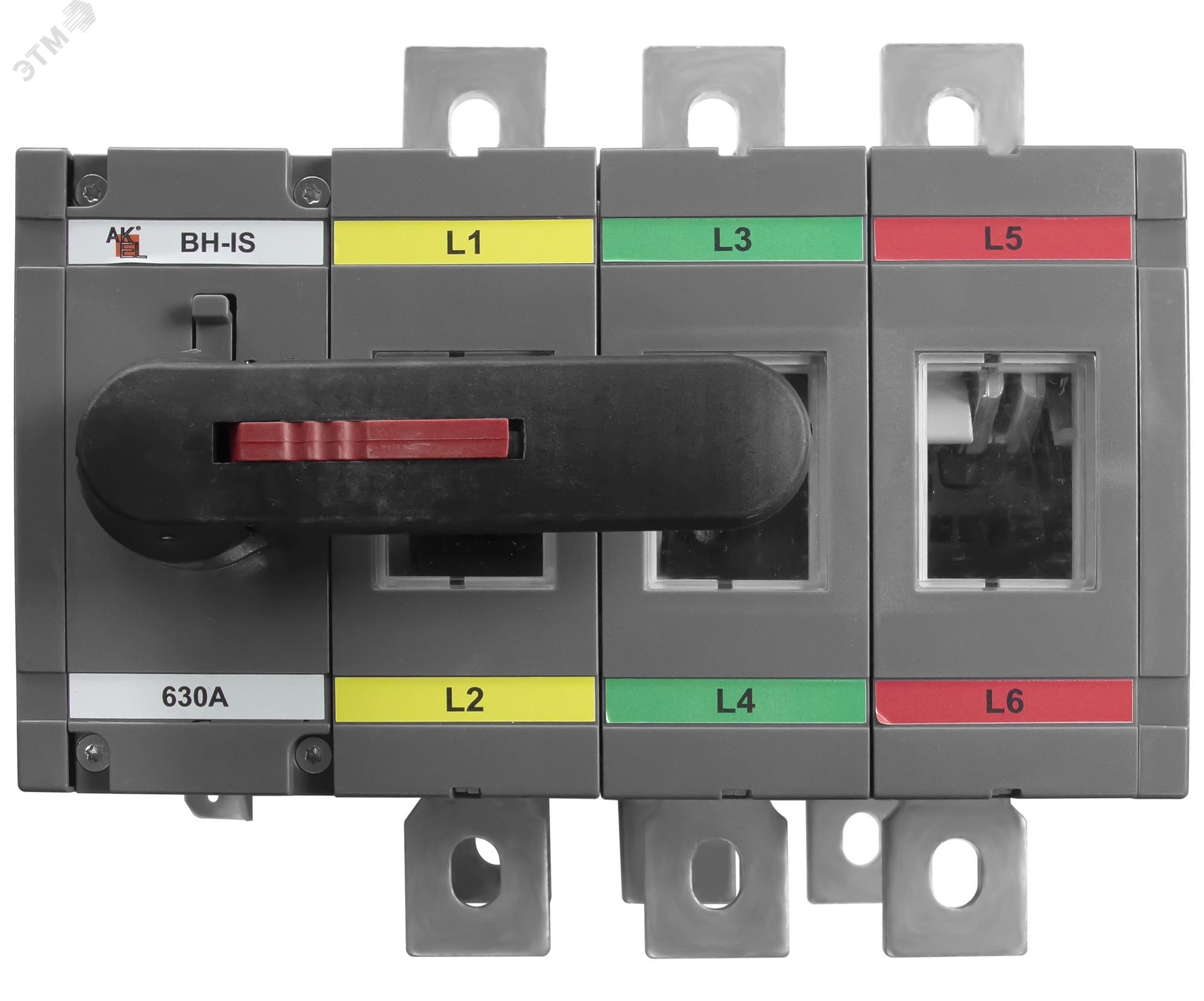 Изображение товара Выключатель нагрузки реверсивный ВН-IS-DR3P-630A-С 3P 1000В Россия
