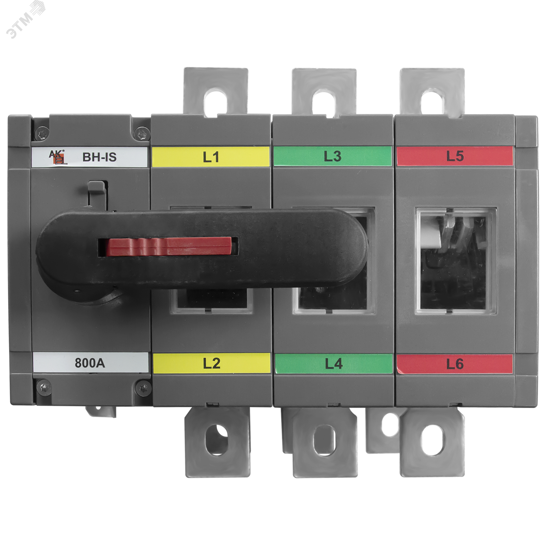 Изображение товара Выключатель нагрузки реверсивный ВН-IS-DR3P-800A-С с видимым разрывом 3P 800A 1000V