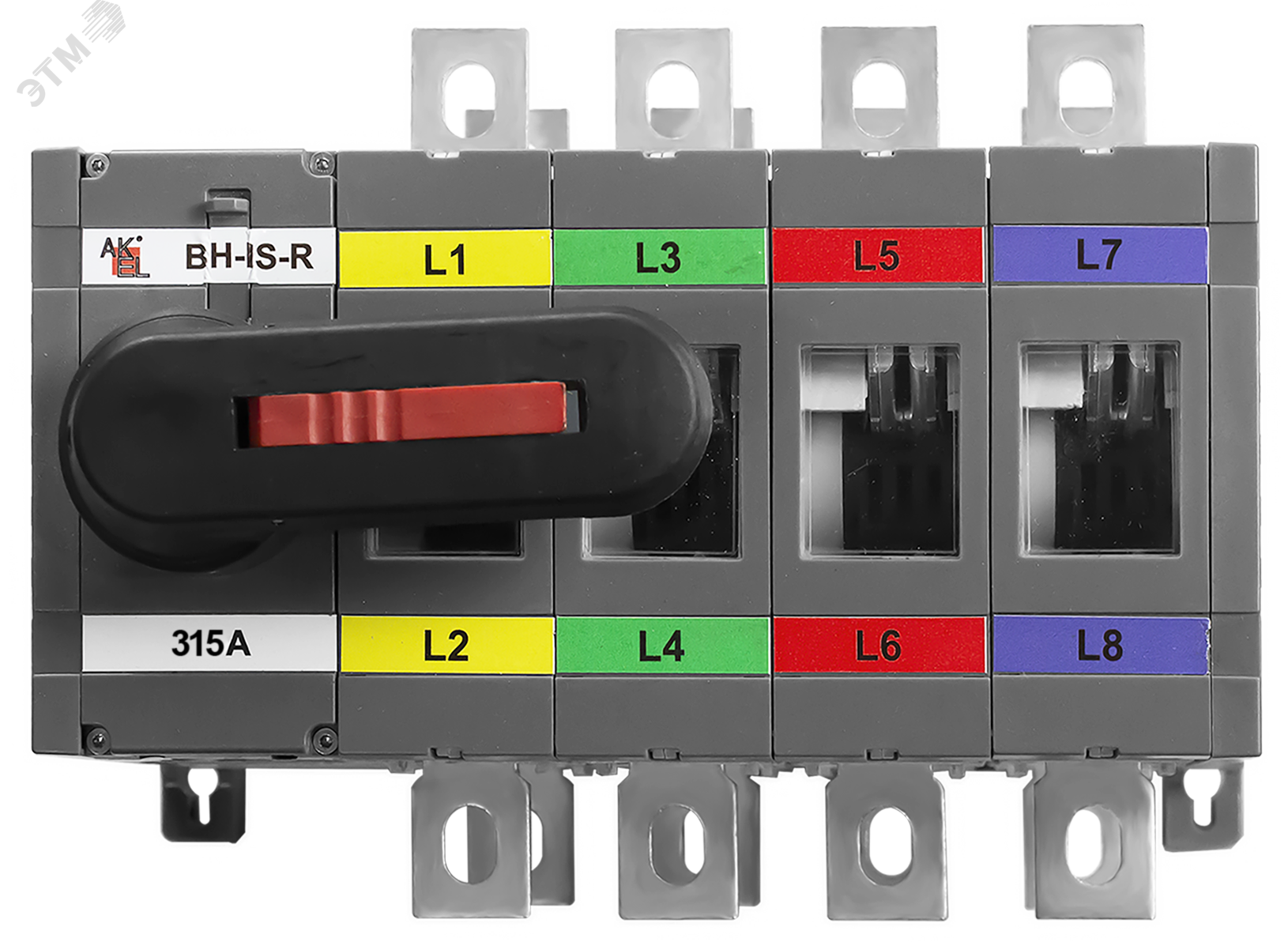 Изображение товара Выключатель нагрузки реверсивный с видимым разрывом ВН-IS-DR4P-315A-С для переменного тока до 1000 
