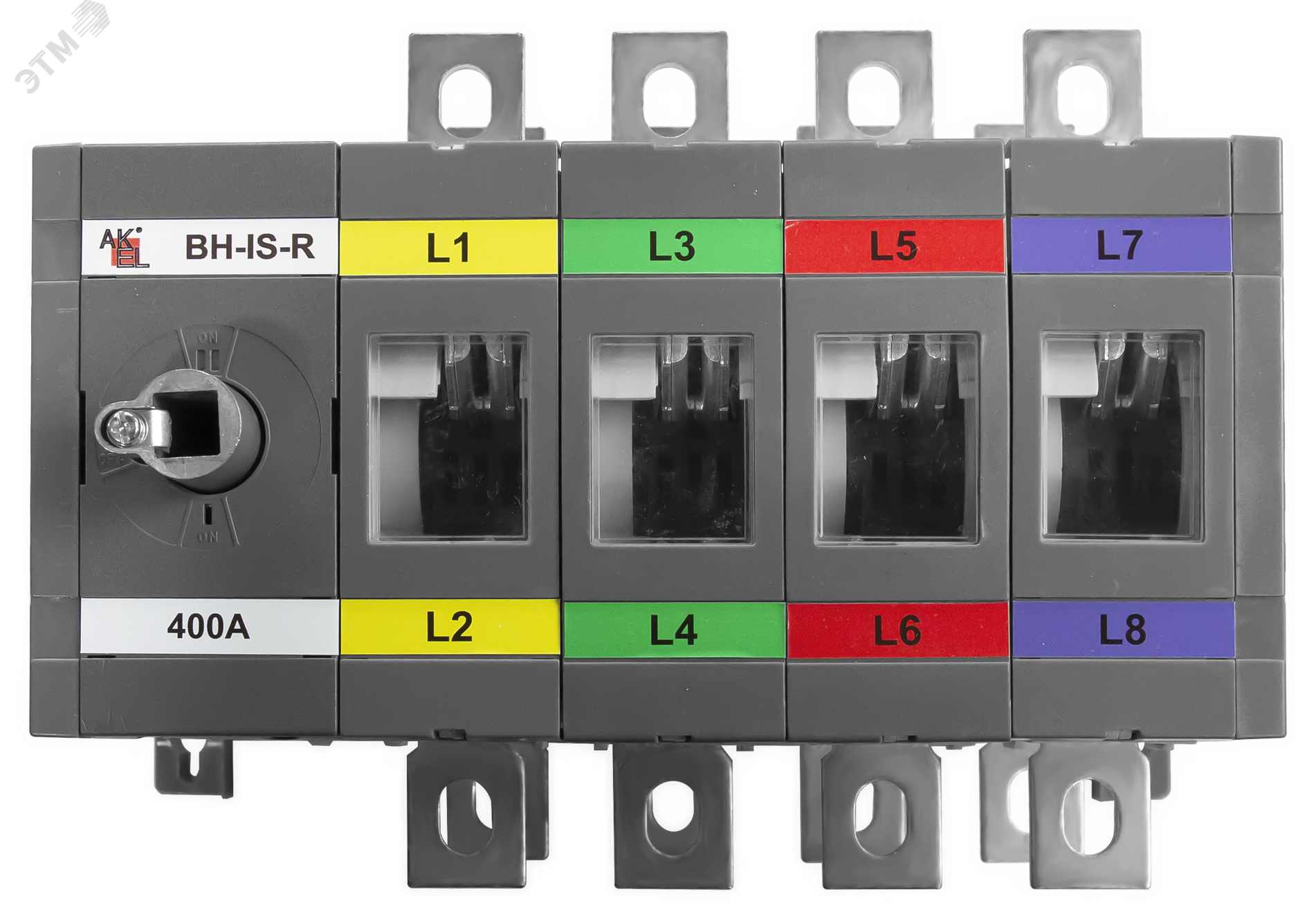 Изображение товара Выключатель нагрузки реверсивный ВН-IS-DR4P-400A-В 4P 400А 1000В ручной