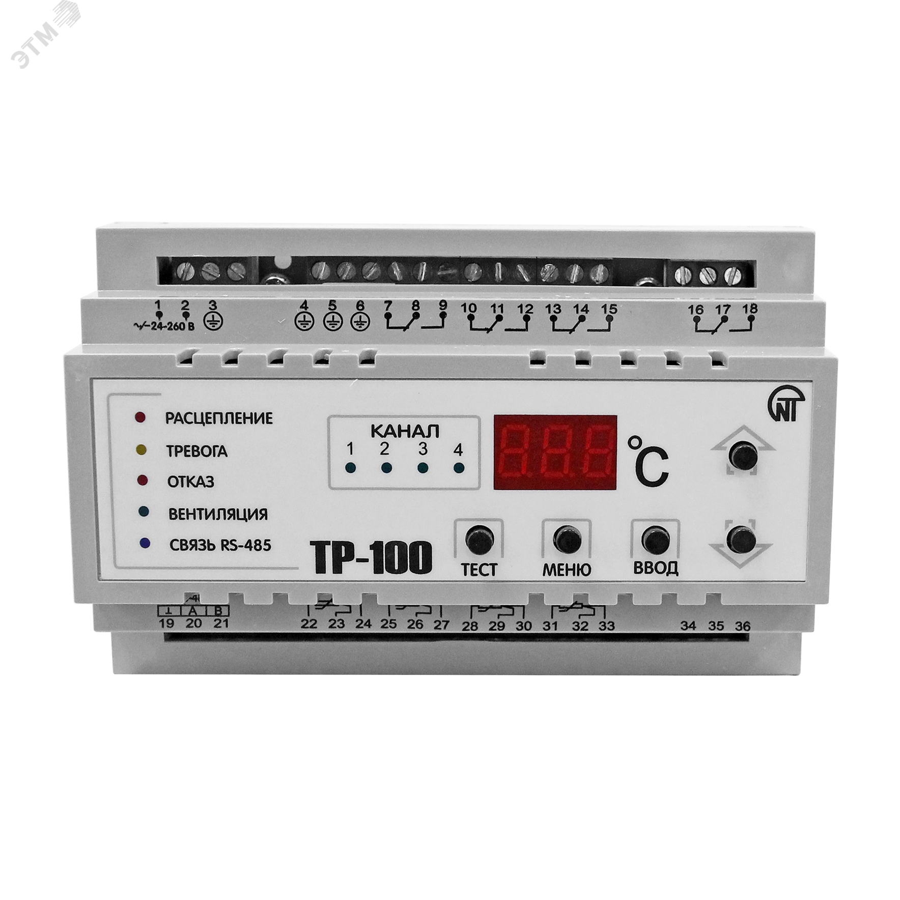 Изображение товара Блок контроля температуры ТР-100 для промышленного применения