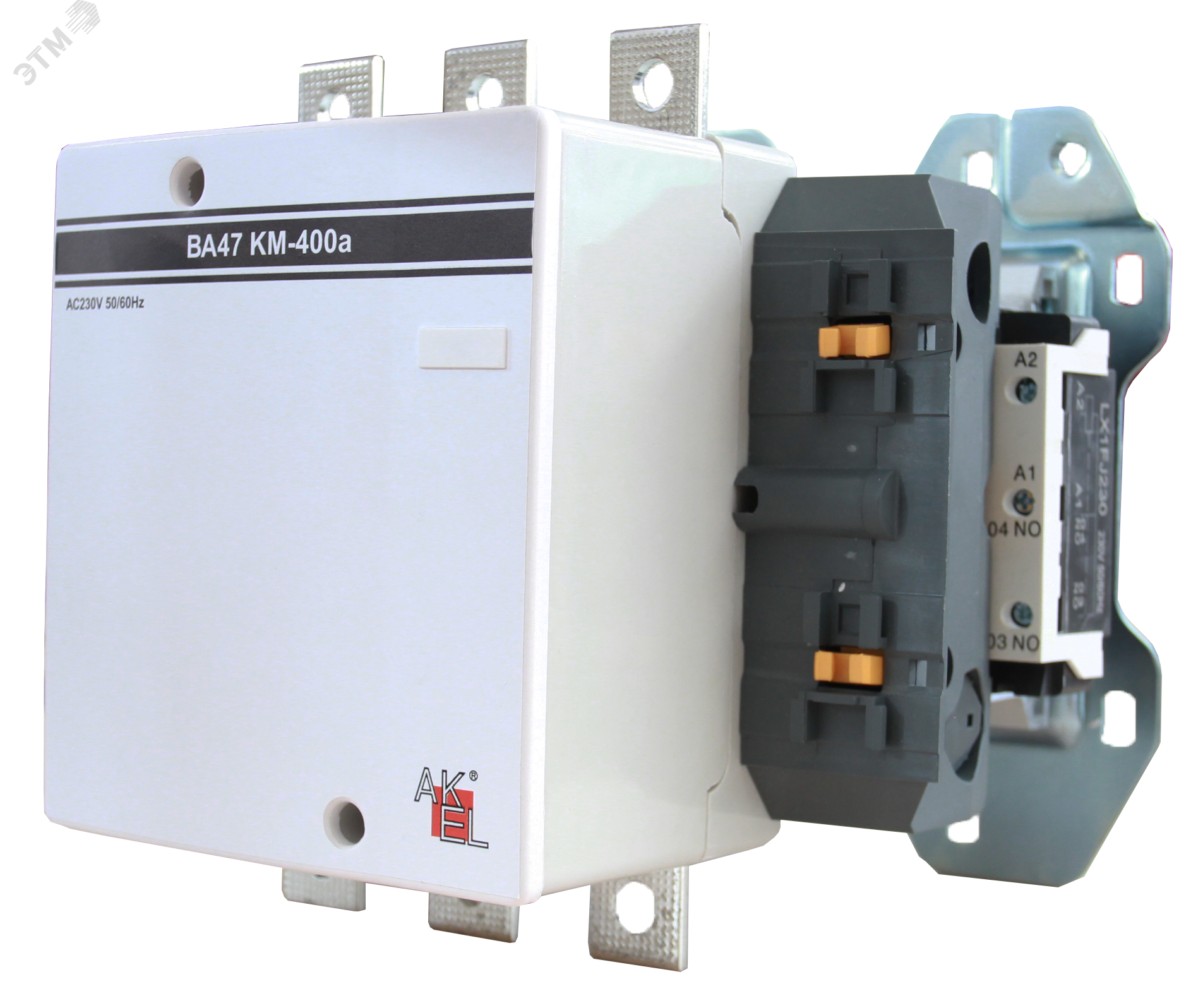 Изображение товара Контактор ВА47 KM-400 AC380V/AC3 50Hz 1НО 3P/400А/AC380V/AC3 50Hz (шт) Изображение товара Контактор ВА47 KM-400 AC380V/AC3 50Hz 1НО 3P/400А/AC380V/AC3 50Hz (шт)