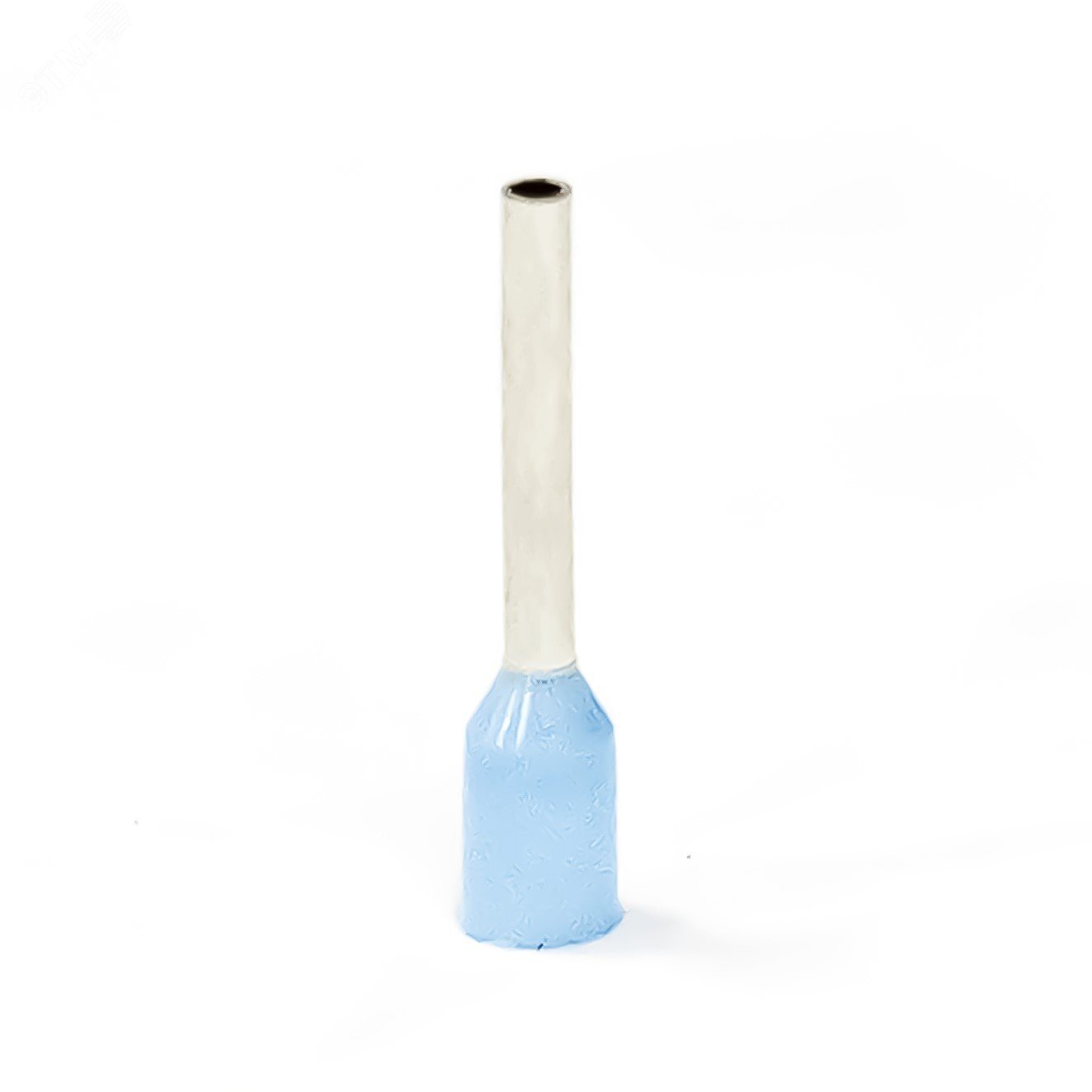 Изображение товара Наконечник кабельный штыревой втулочный изолированный голубой 0.25 кв.мм., L-8 мм., (1 уп-1000шт) KTE 0.25-8 (упак)