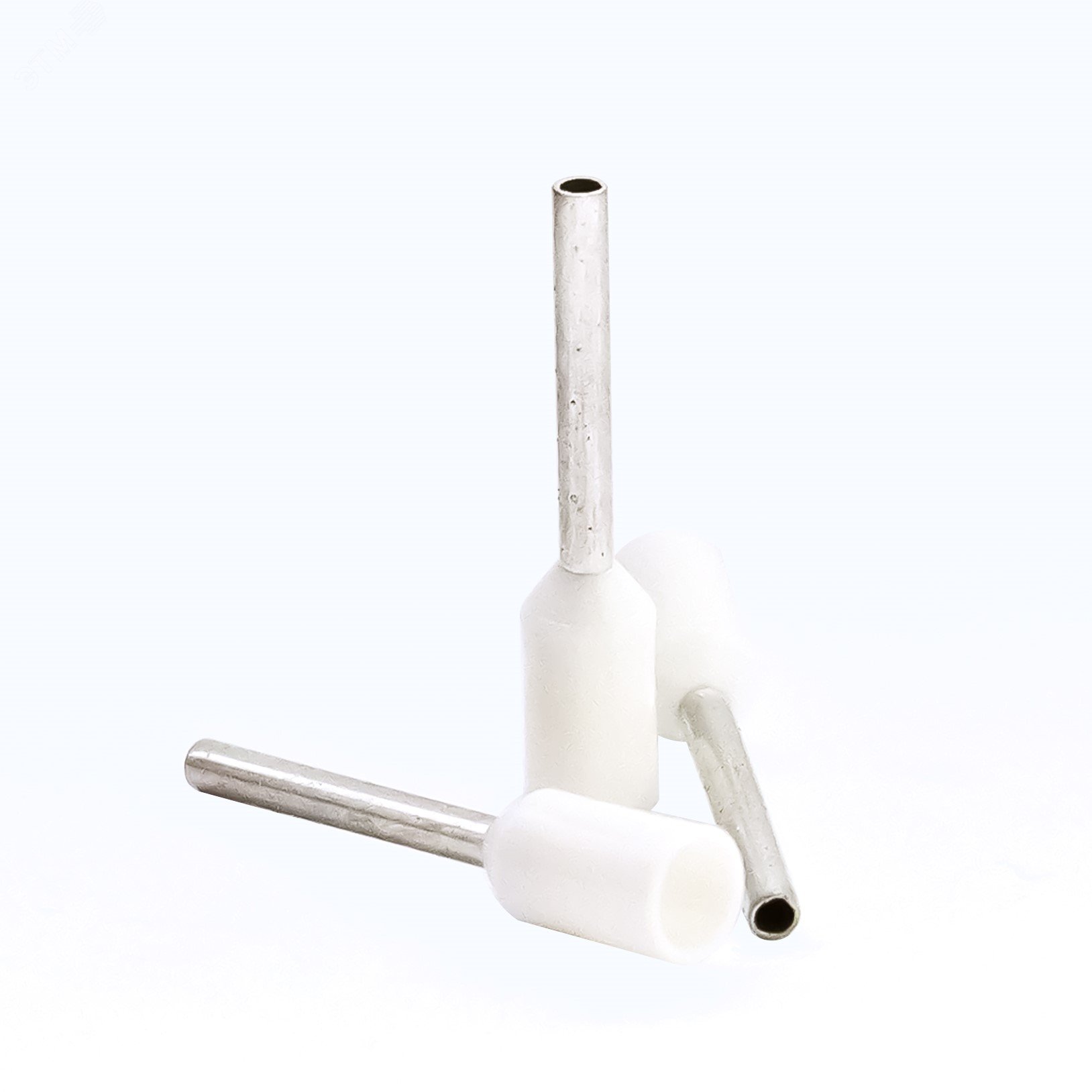 Изображение товара Наконечник кабельный штыревой втулочный изолированный белый 0.5 кв.мм., L-10 мм., (1 уп-500шт.) KTE 0.5-10V (упак)