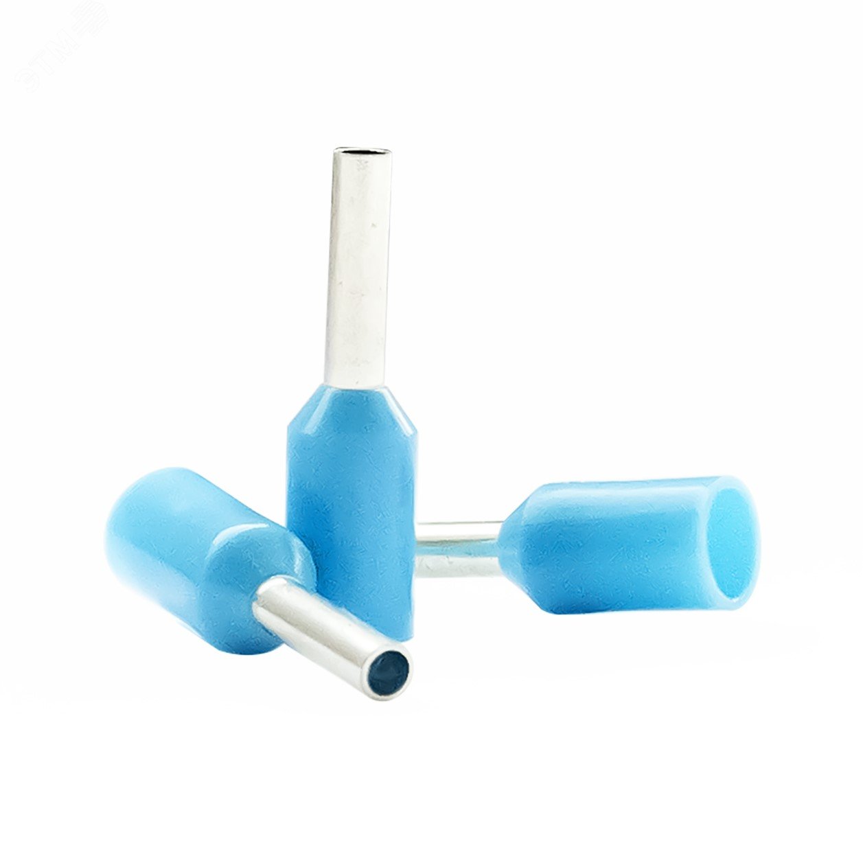 Изображение товара Наконечник кабельный штыревой втулочный изолированный синий 0,75 кв.мм., L-6 мм., (1 уп-500 шт.) KTE 0.75-6 (шт)