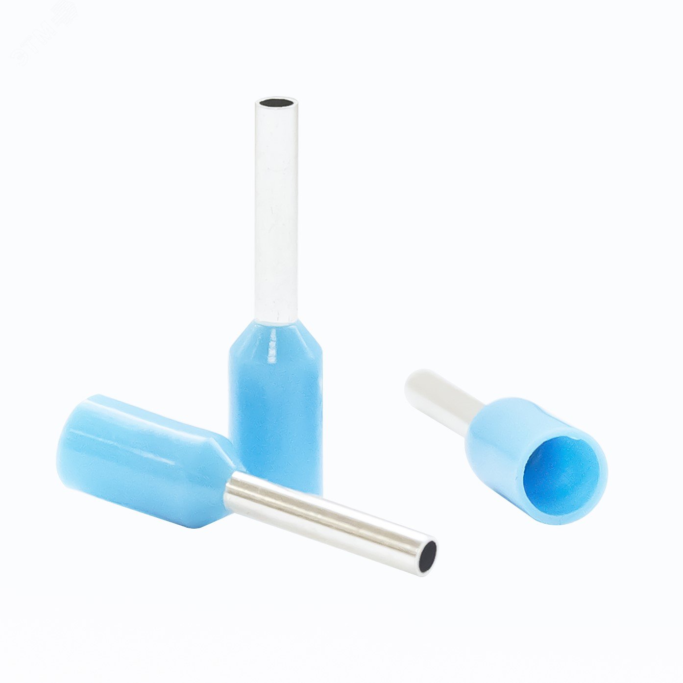 Изображение товара Наконечник кабельный штыревой втулочный изолированный синий 0,75 кв.мм., L-8 мм., (1 уп-500 шт.) KTE 0.75-8 (упак) Изображение товара Наконечник кабельный штыревой втулочный изолированный синий 0,75 кв.мм., L-8 мм., (1 уп-500 шт.) KTE 0.75-8 (упак)