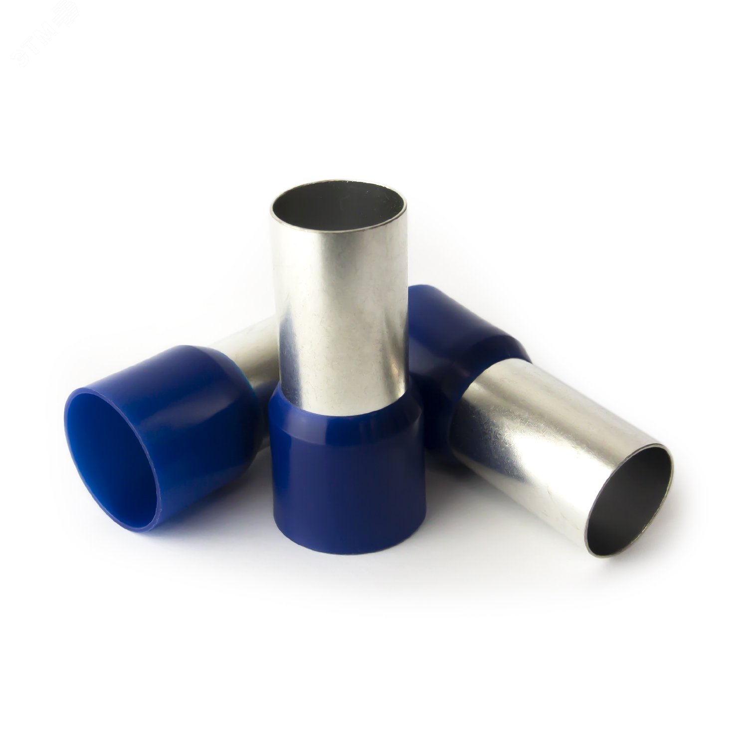 Изображение товара Наконечник кабельный штыревой втулочный изолированный синий 120 кв.мм., L-27 мм., (1 уп-20 шт.) KTE 120-27 (упак) Изображение товара Наконечник кабельный штыревой втулочный изолированный синий 120 кв.мм., L-27 мм., (1 уп-20 шт.) KTE 120-27 (упак)