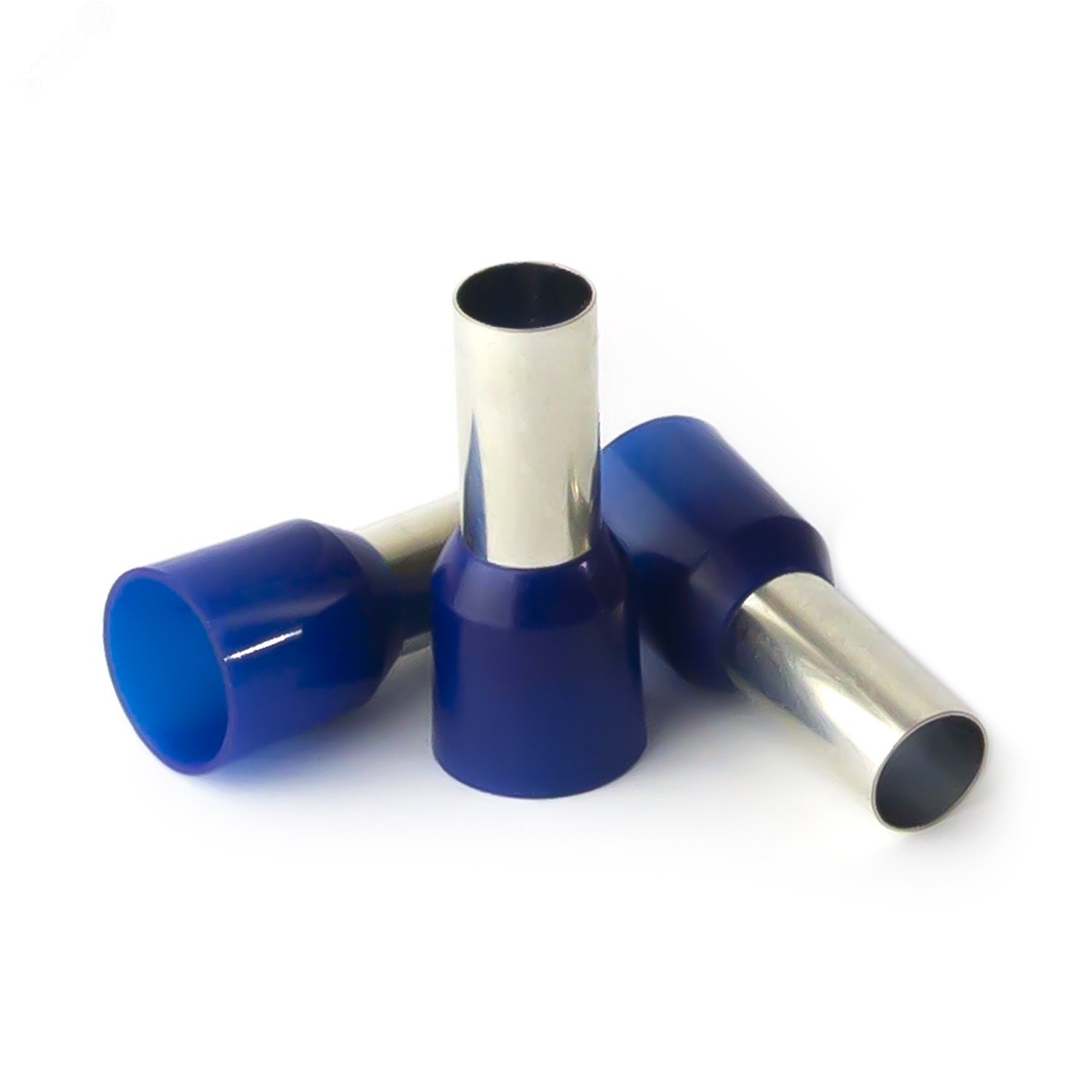 Изображение товара Наконечник кабельный штыревой втулочный изолированный синий 16 кв.мм., L-12 мм., 1 уп-500шт) KTE 16-12 (упак)