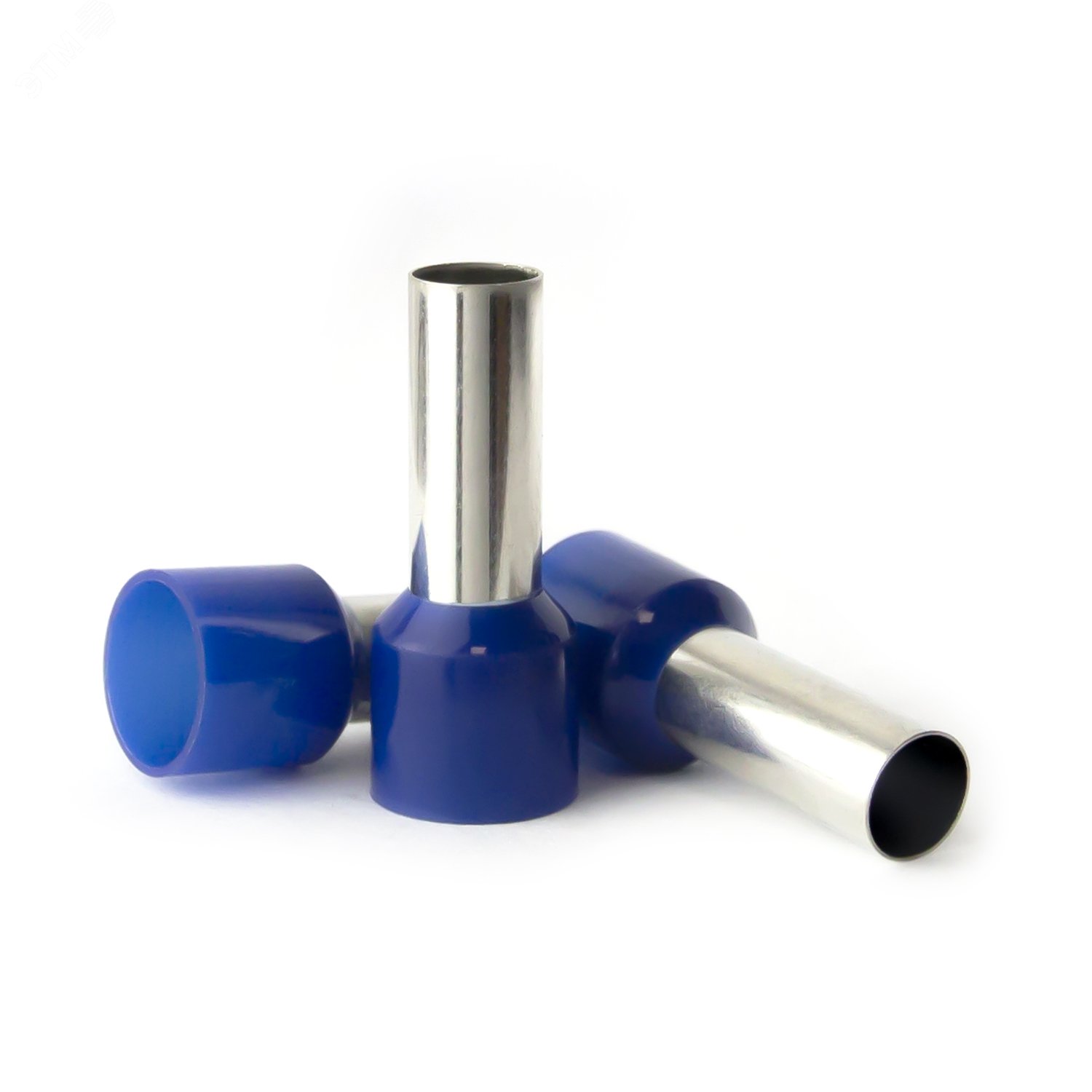 Изображение товара Наконечник кабельный штыревой втулочный изолированный синий 16 кв.мм., L-15 мм., (1 уп-500 шт.) KTE 16-15 (упак)