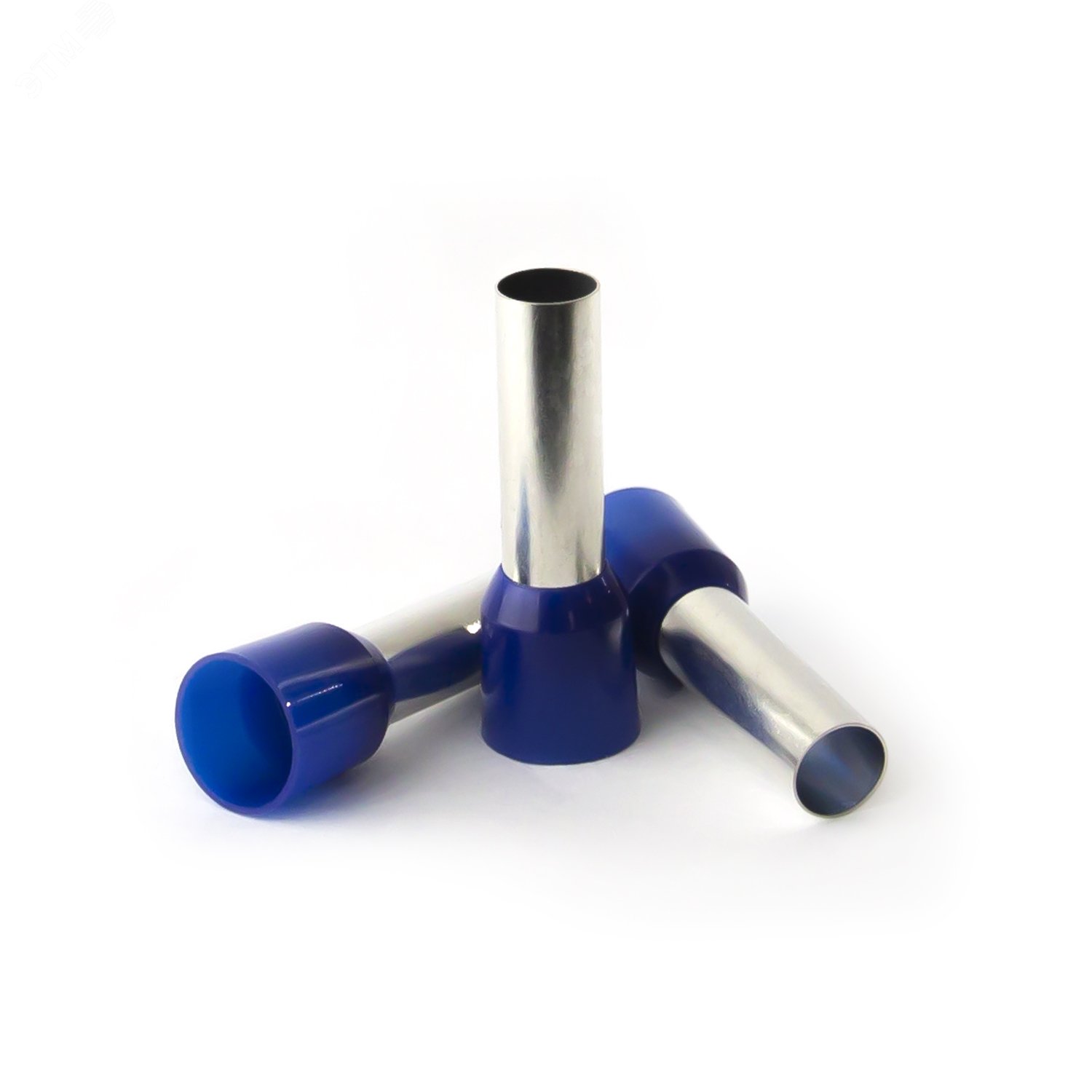 Изображение товара Наконечник кабельный штыревой втулочный изолированный синий 16 кв.мм., L-18 мм., (1 уп-500 шт.) KTE 16-18 (упак)