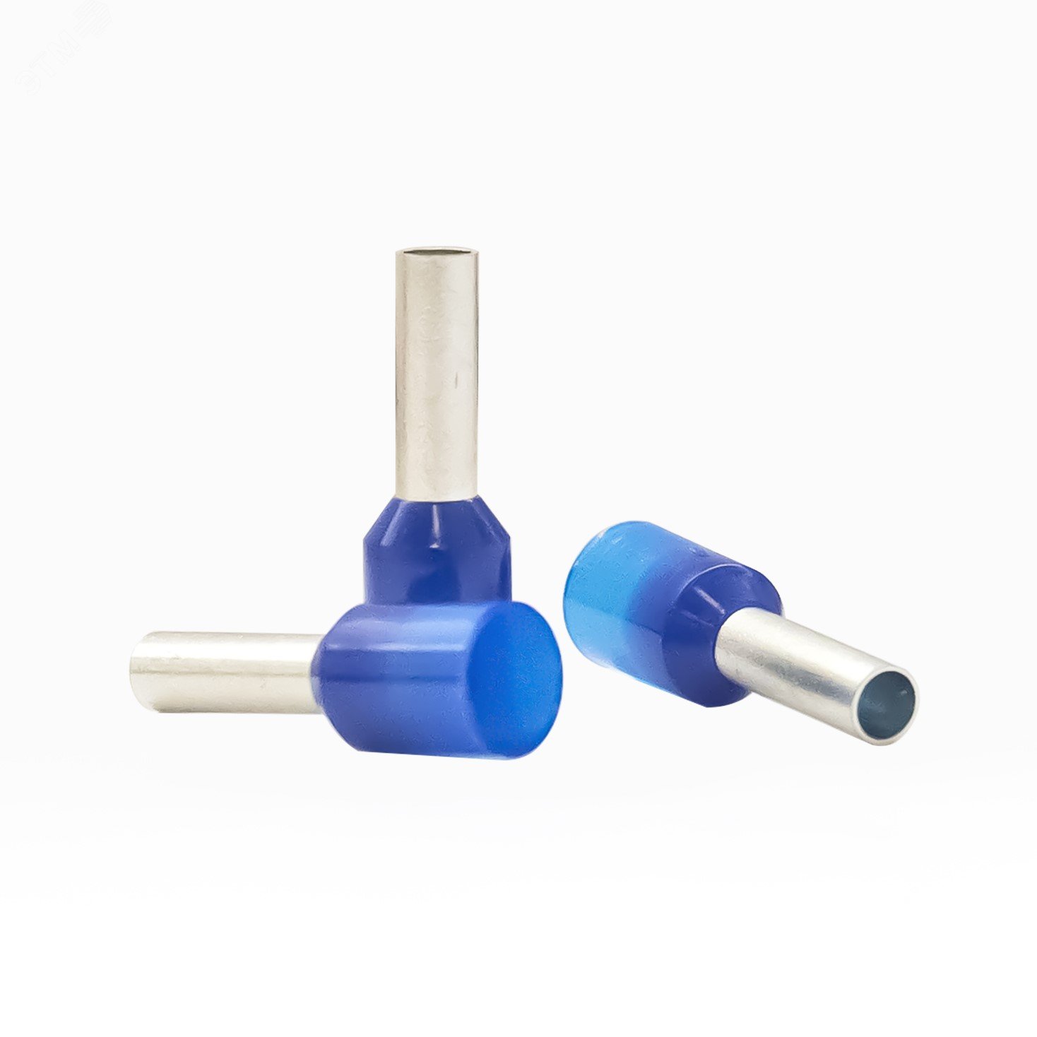 Изображение товара Наконечник кабельный штыревой втулочный изолированный синий 2,5 кв.мм., L-8 мм., (1 уп-500шт.) KTE 2.5-8 (упак) Изображение товара Наконечник кабельный штыревой втулочный изолированный синий 2,5 кв.мм., L-8 мм., (1 уп-500шт.) KTE 2.5-8 (упак)