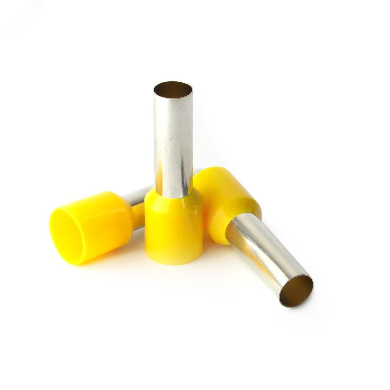 Изображение товара Наконечник кабельный штыревой втулочный изолированный желтый 25 кв.мм., L-22 мм., (1 уп-200 шт.) KTE 25-22 (упак)