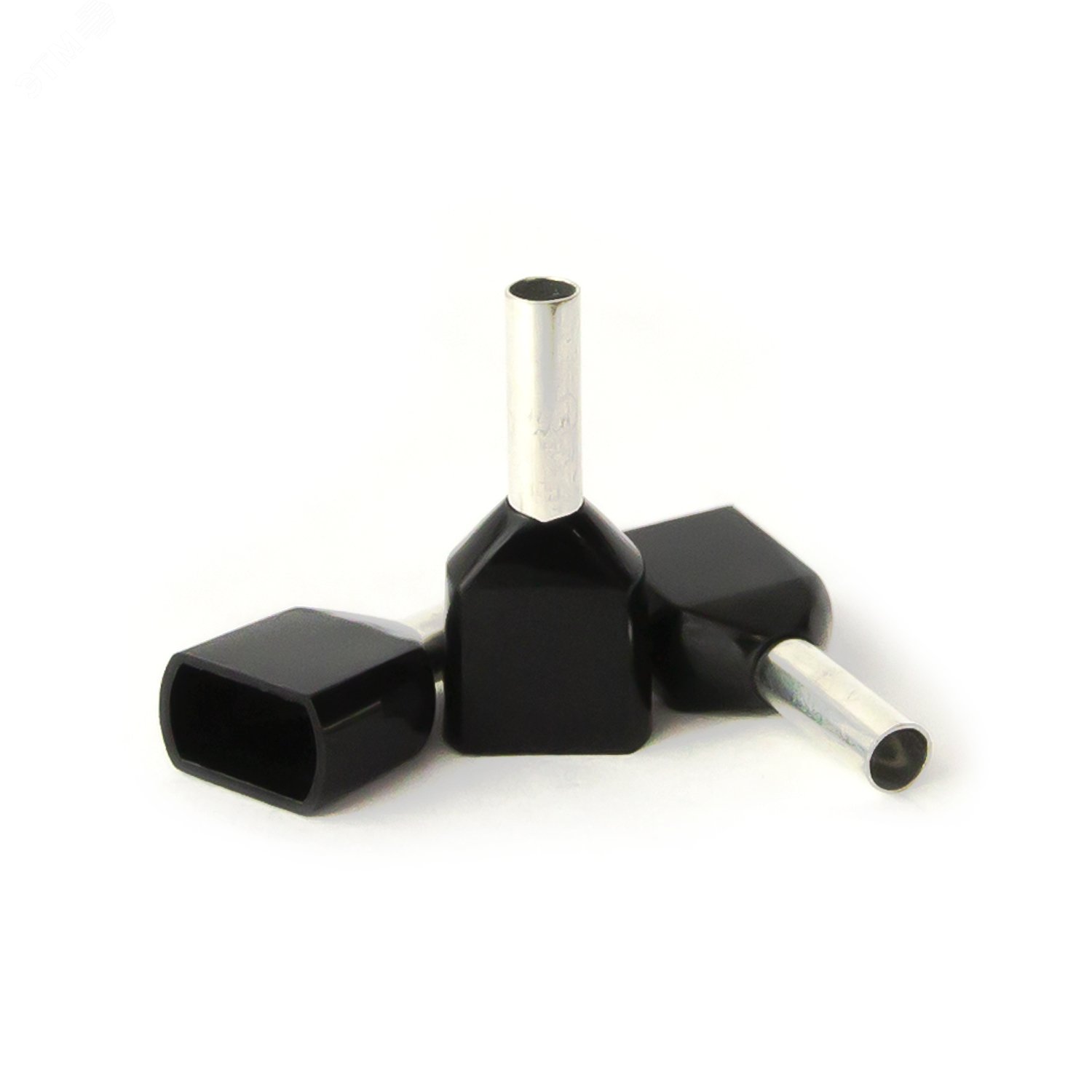 Изображение товара Наконечник кабельный штыревой втулочный изолированный чёрный 2x1,5 кв.мм., L-8 мм., 1 уп-500 шт.) KTE 2x1.5-8 (упак) Изображение товара Наконечник кабельный штыревой втулочный изолированный чёрный 2x1,5 кв.мм., L-8 мм., 1 уп-500 шт.) KTE 2x1.5-8 (упак)