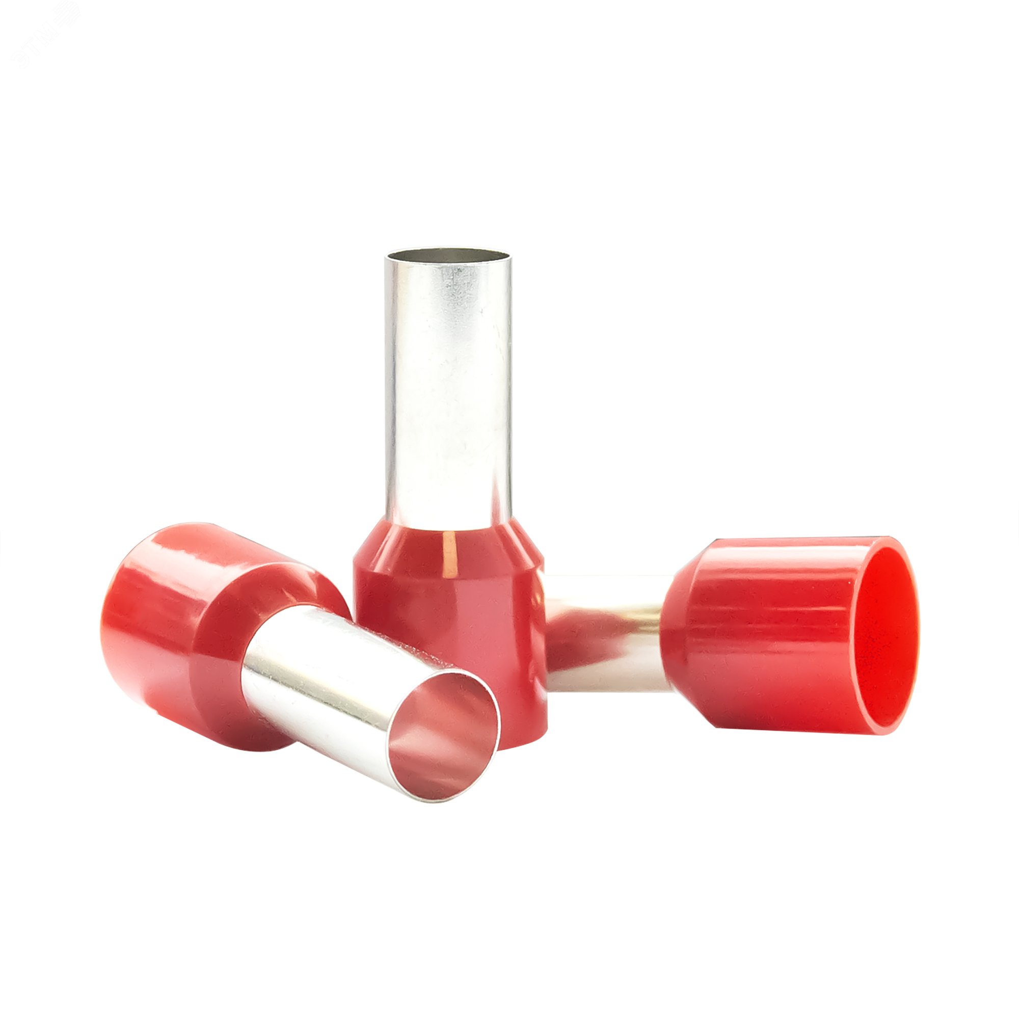 Изображение товара Наконечник кабельный штыревой втулочный изолированный красный 35 кв.мм., L-18 мм., (1 уп-100 шт.) KTE 35-18 (упак)