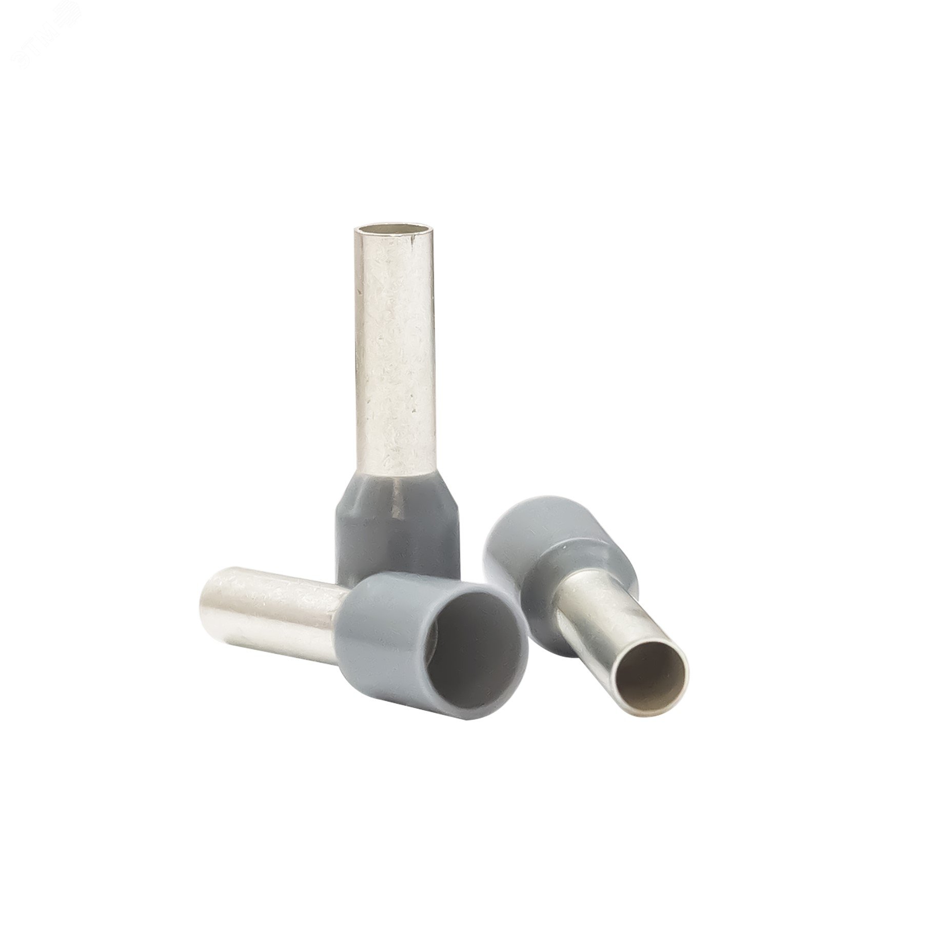 Изображение товара Наконечник кабельный штыревой втулочный изолированный серый 4 кв.мм., L-10 мм., (1 уп-500шт) KTE 4-10V (упак)