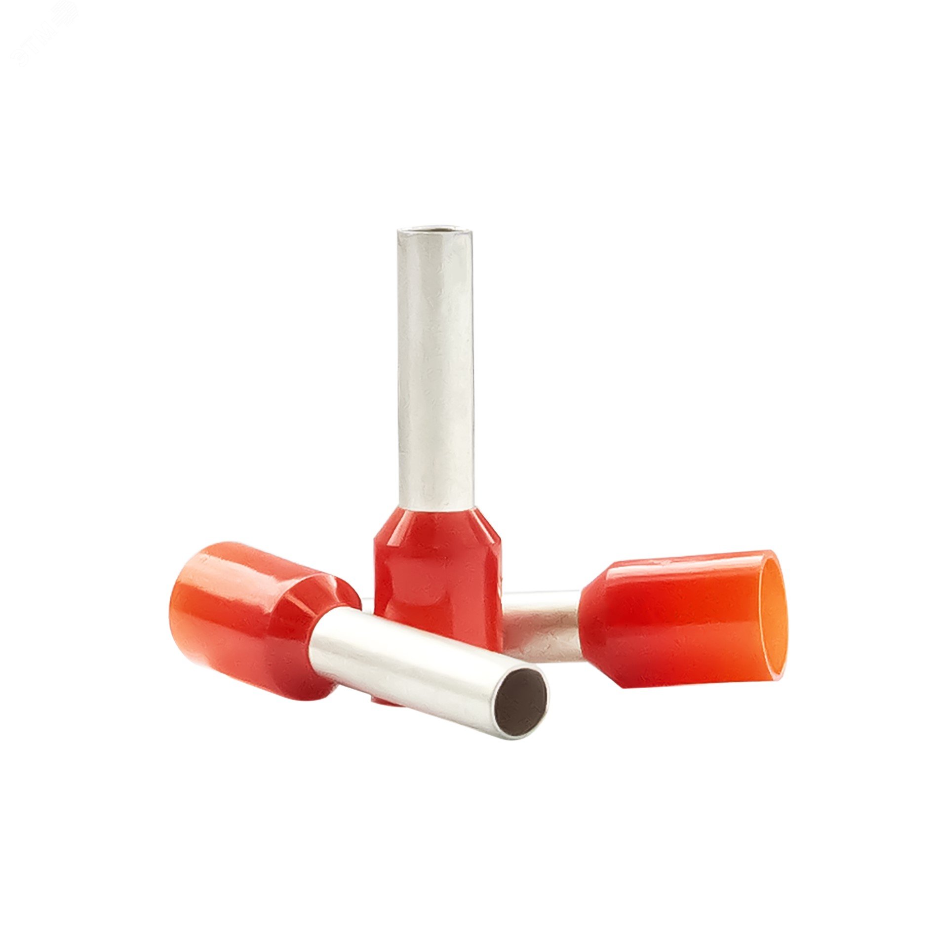 Изображение товара Наконечник кабельный штыревой втулочный изолированный красный 4 кв.мм., L-12 мм., (1 уп-500 шт.) KTE 4-12R (шт)