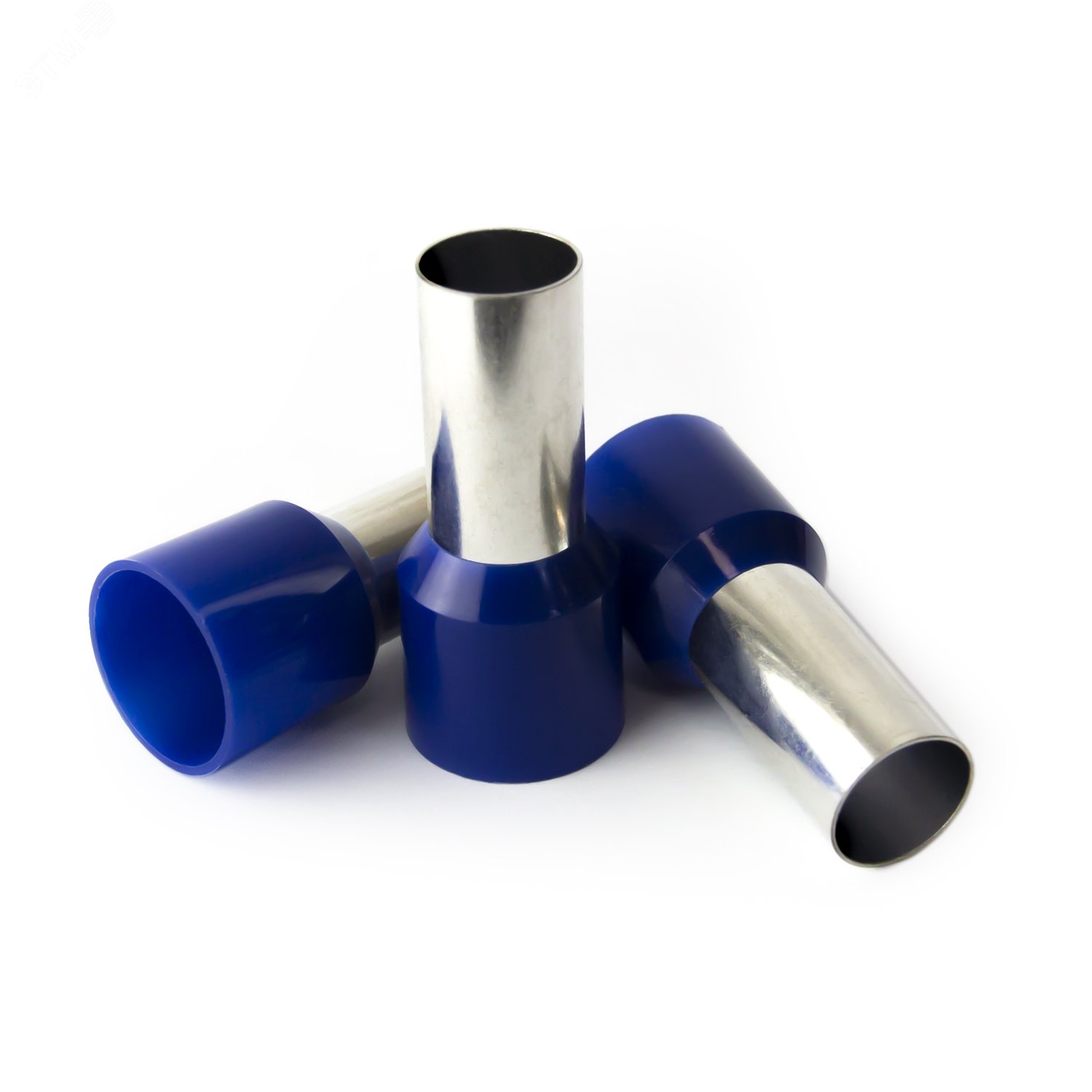 Изображение товара Наконечник кабельный штыревой втулочный изолированный синий 50 кв.мм., L-20 мм., (1 уп-100 шт.) KTE 50-20 (упак) Изображение товара Наконечник кабельный штыревой втулочный изолированный синий 50 кв.мм., L-20 мм., (1 уп-100 шт.) KTE 50-20 (упак)