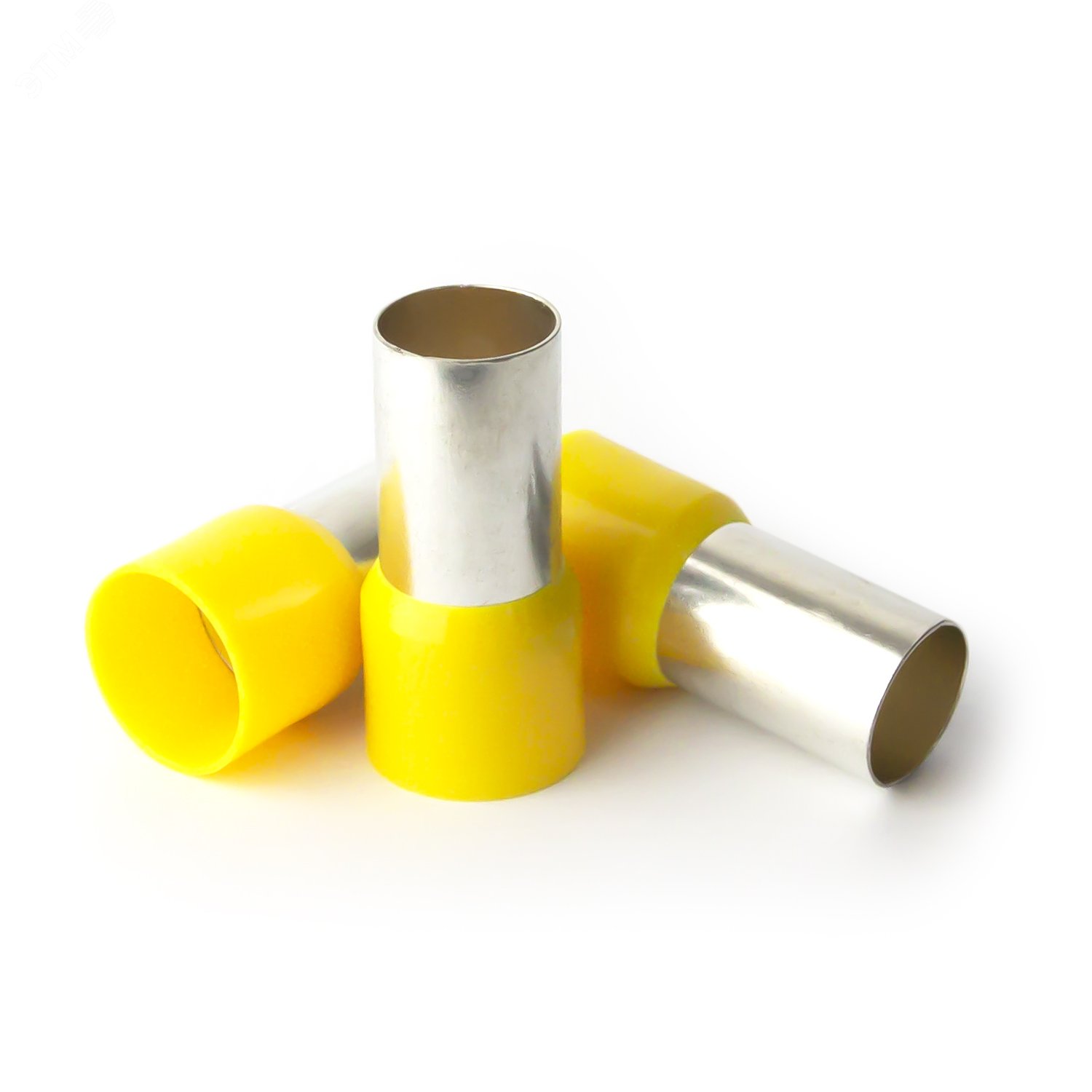 Изображение товара Наконечник кабельный штыревой втулочный изолированный желтый 70 кв.мм., L-21 мм., (1 уп-50 шт.) KTE 70-21 (упак)