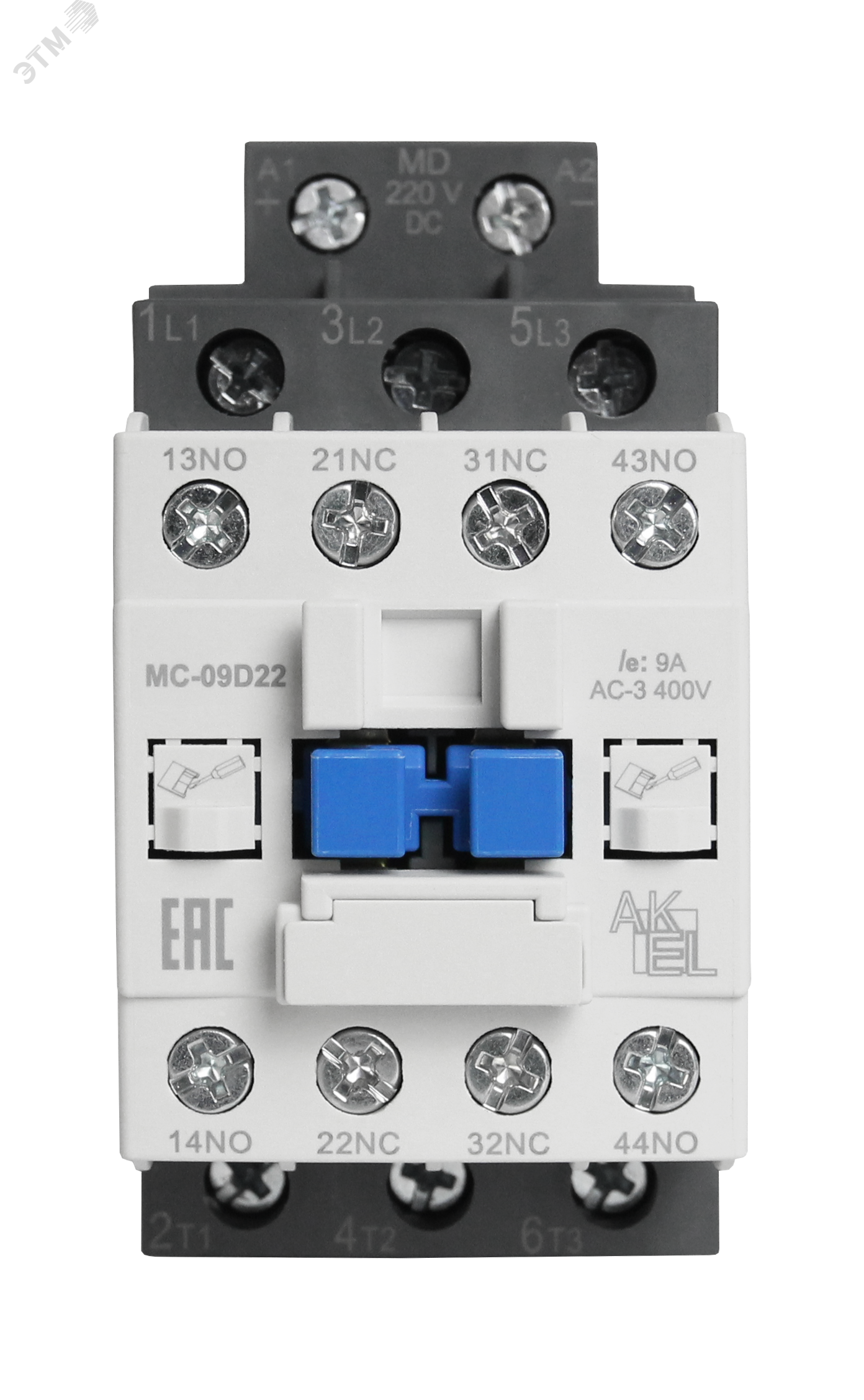 Изображение товара Контактор магнитный BA47 MC-09D22MD 9A 220VDC