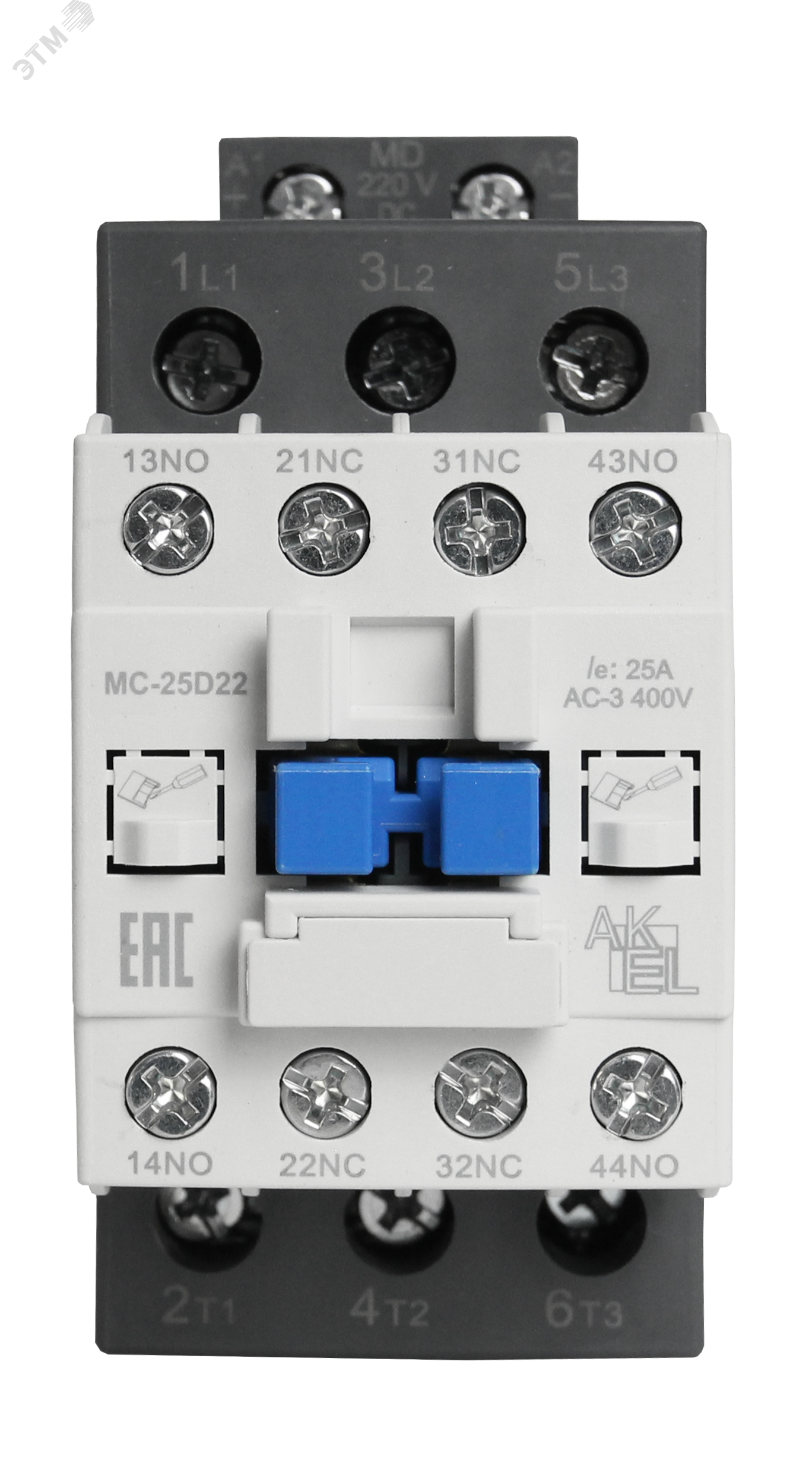 Изображение товара Контактор магнитный BA47 MC-25D22MD 3P 2NO+2NC 25A 220VDC