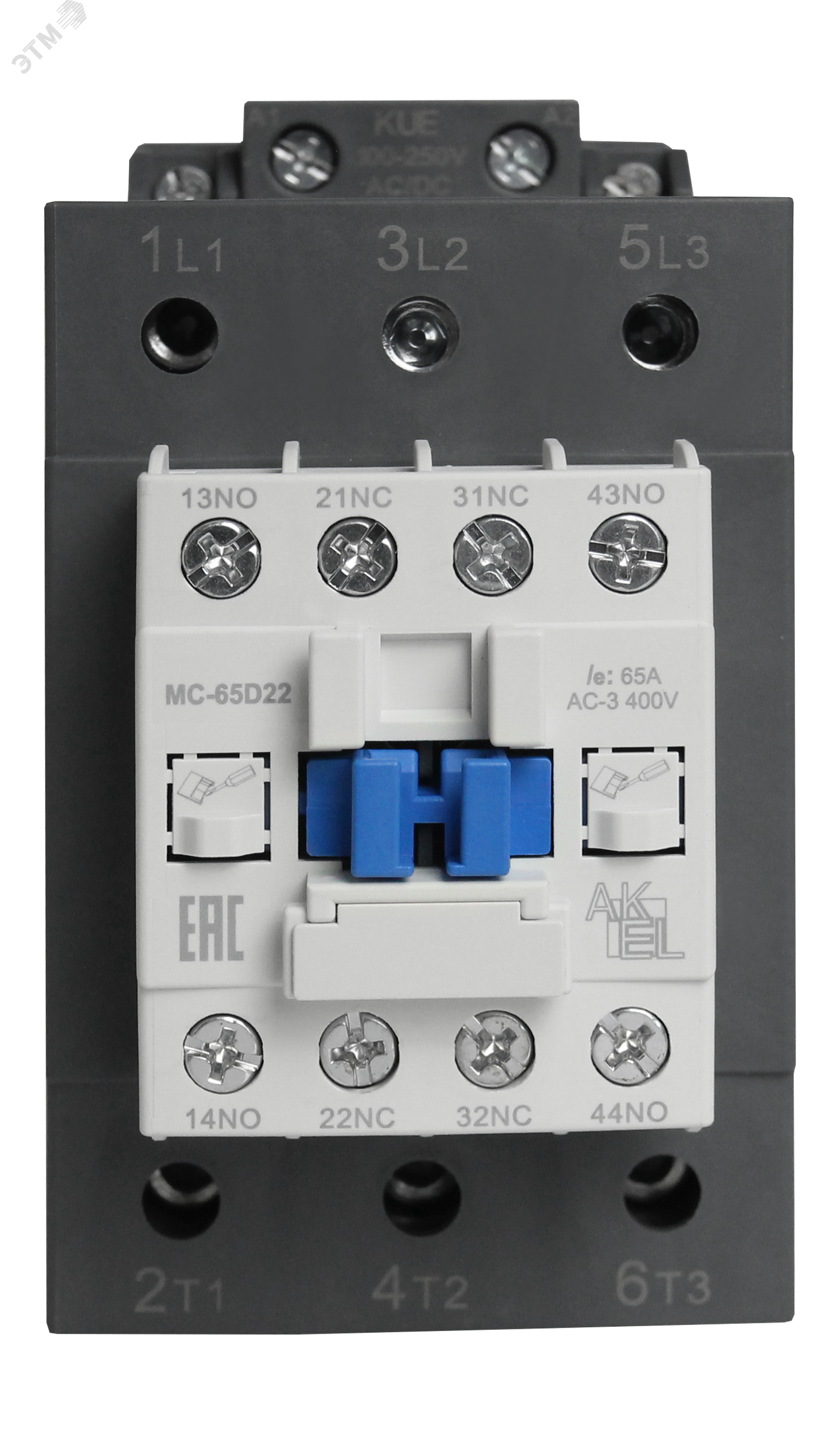 Изображение товара Контактор магнитный BA47 MC-65D22KUE 3P 2NO+2NC 65A 220VAC/DC
