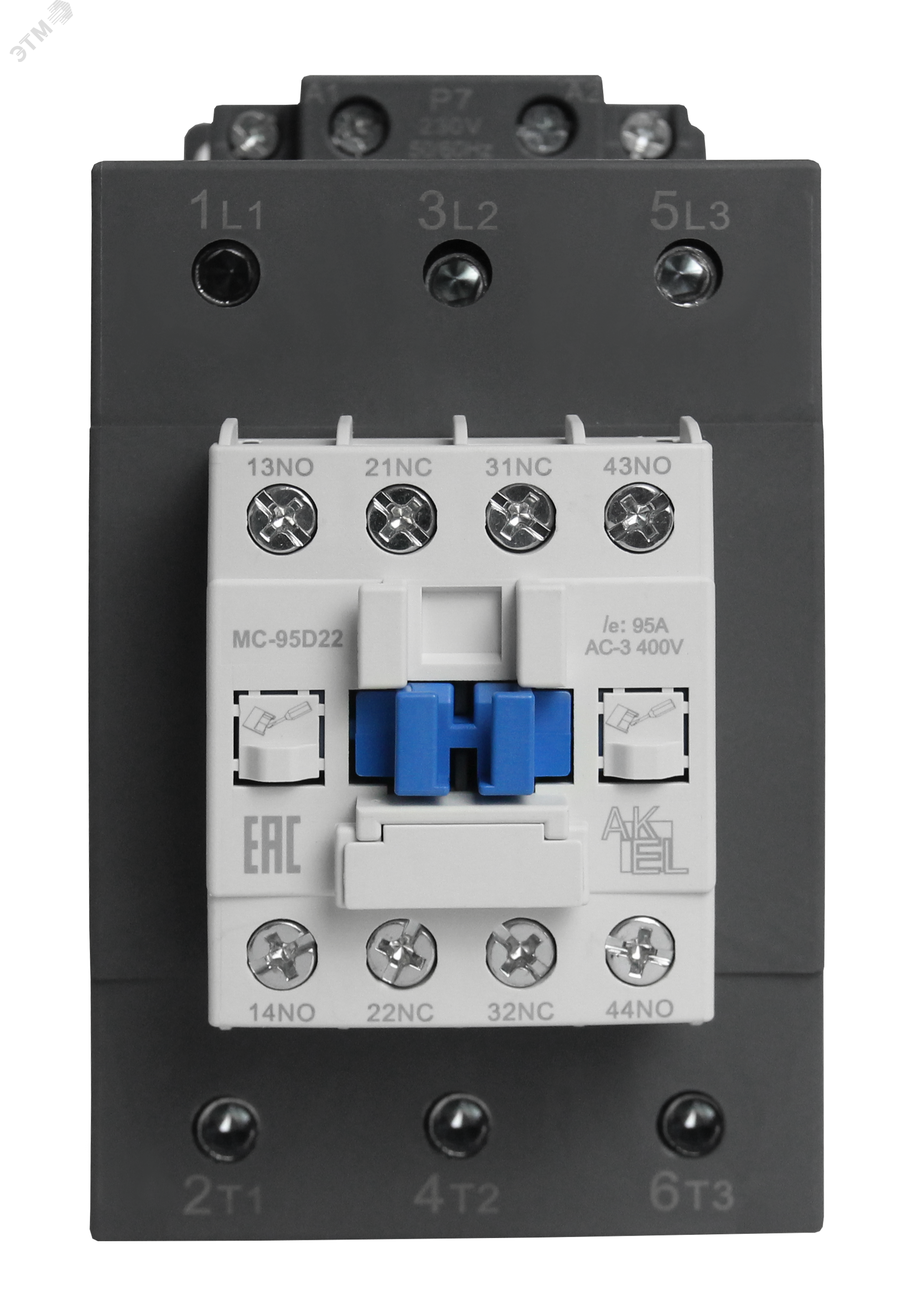 Изображение товара Электромагнитный контактор BA47 MC-95D22P7 3P 2NO+2NC 95А 230В