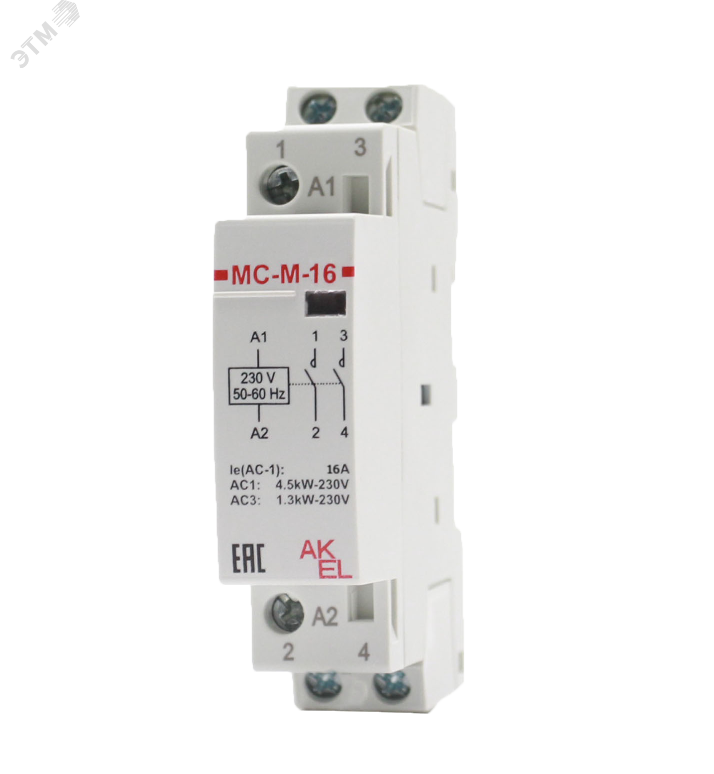 Изображение товара Контактор модульный ВА47-МС-М-1-16-11 с гарантией производителя